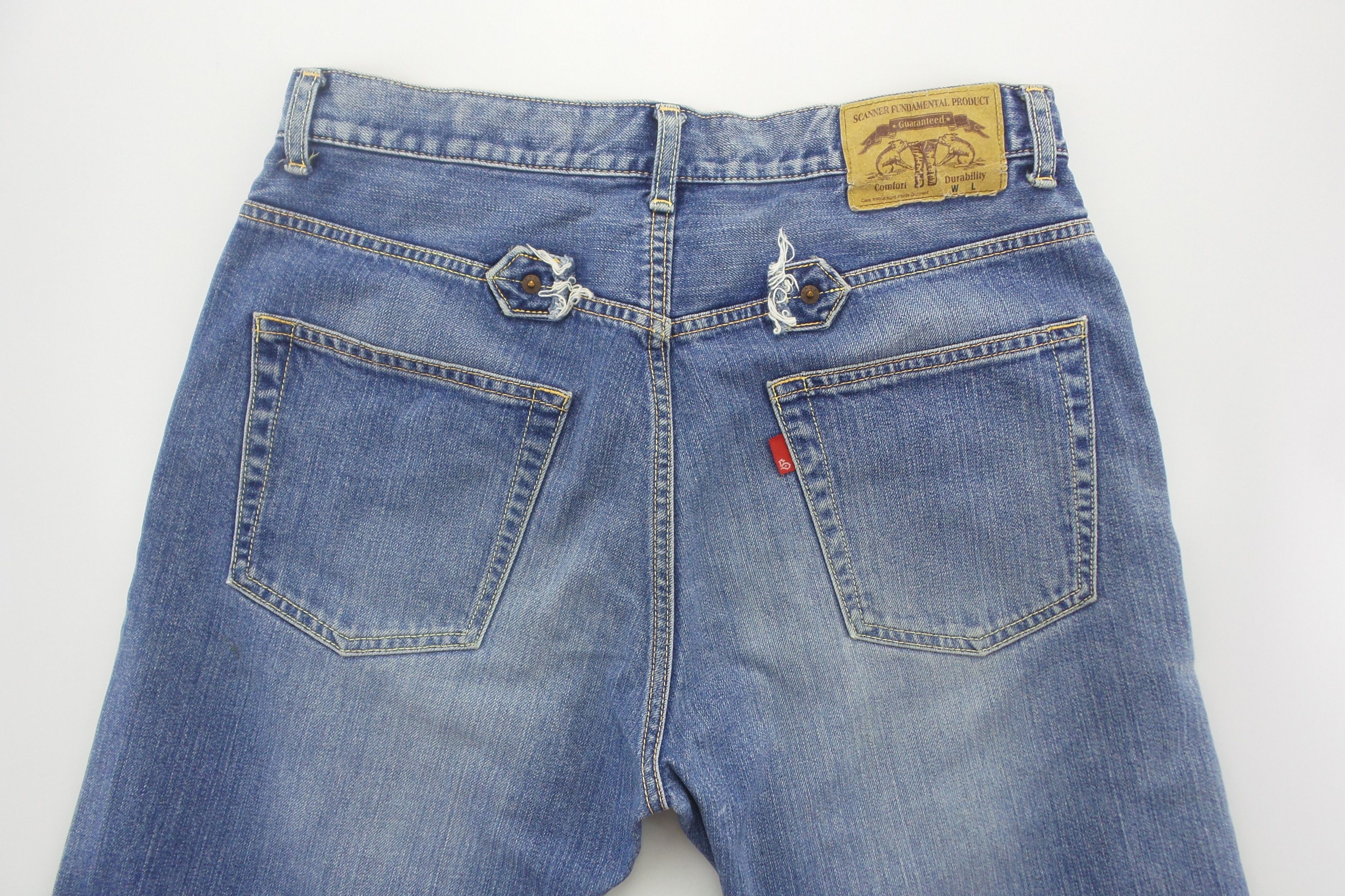 FDMTL × Japanese Brand DSTRSSD Scanner Fundamental Prdct Stonewashed Jeans W33xL37 Size US 34 / EU 50 - 10 Thumbnail