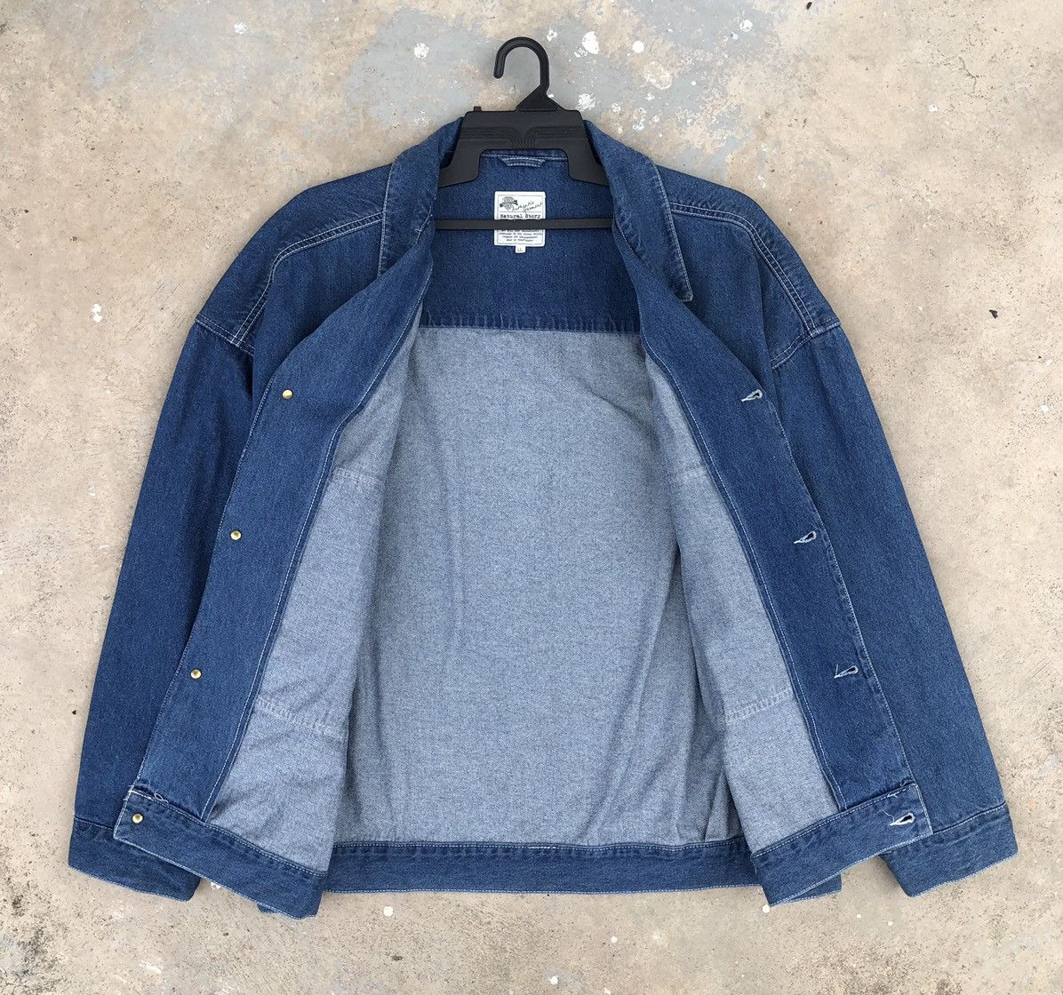 Vintage Vintage Minoya Co.Man Baggy Denim Jacket With Pockets Size US L / EU 52-54 / 3 - 12 Thumbnail