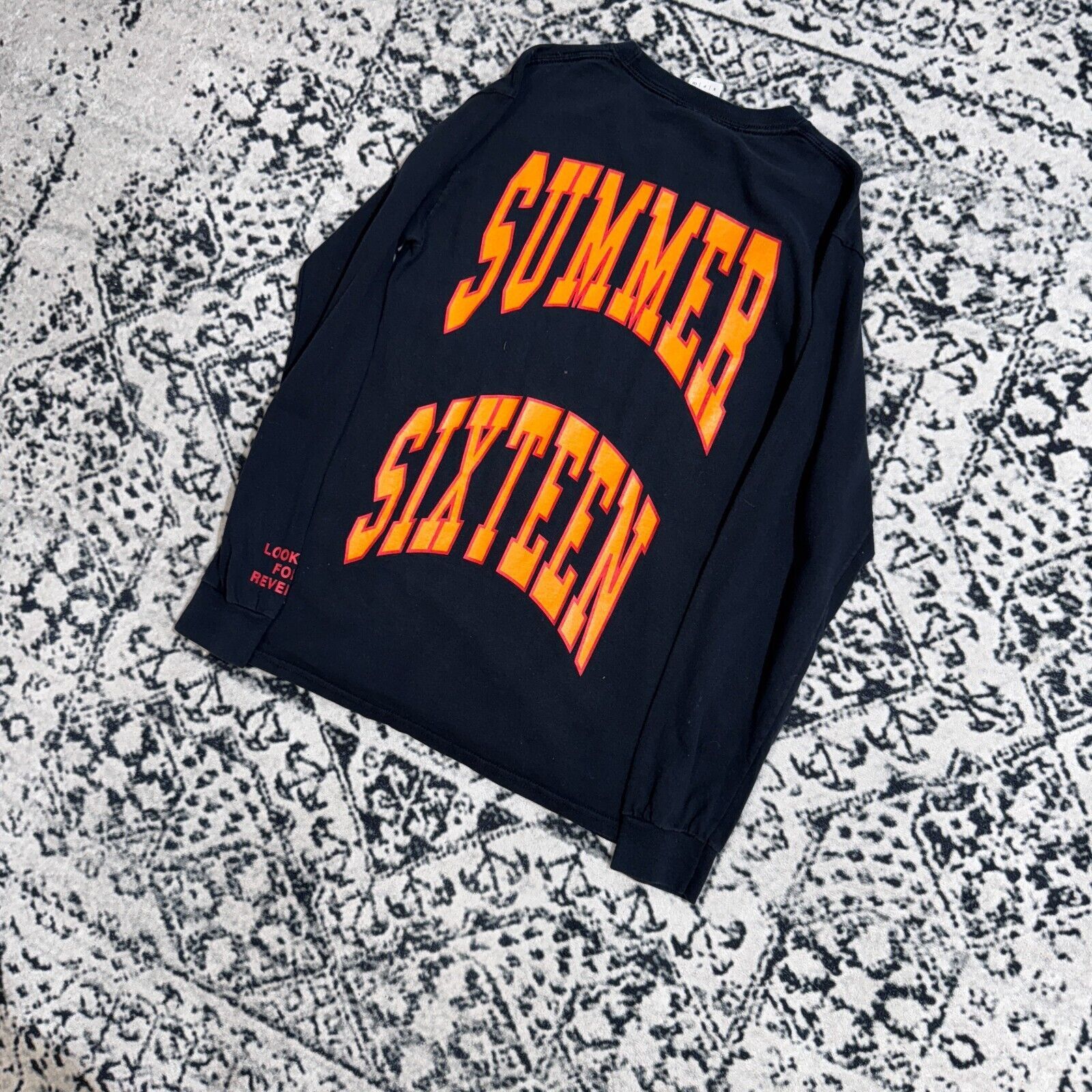 Vintage Drake Black Cotton Long Sleeve Size S Summer Sixteen T-S Size US S / EU 44-46 / 1 - 9 Thumbnail