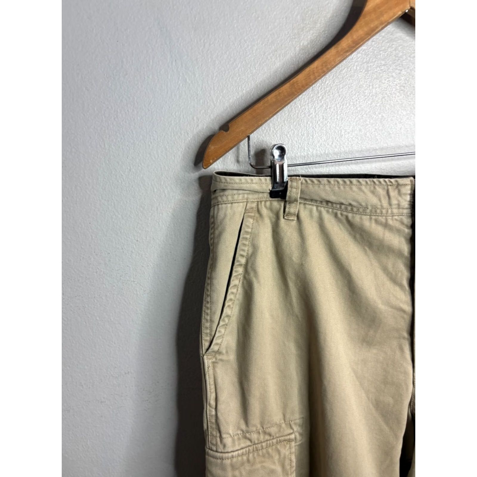 Nike Nike ACG Pants Mens Beige 36x32 Rip Stop Nylon Cotton Pockets Cargo Hiking Climbing Regular Straight Ragged? Size US 36 / EU 52 - 2 Thumbnail