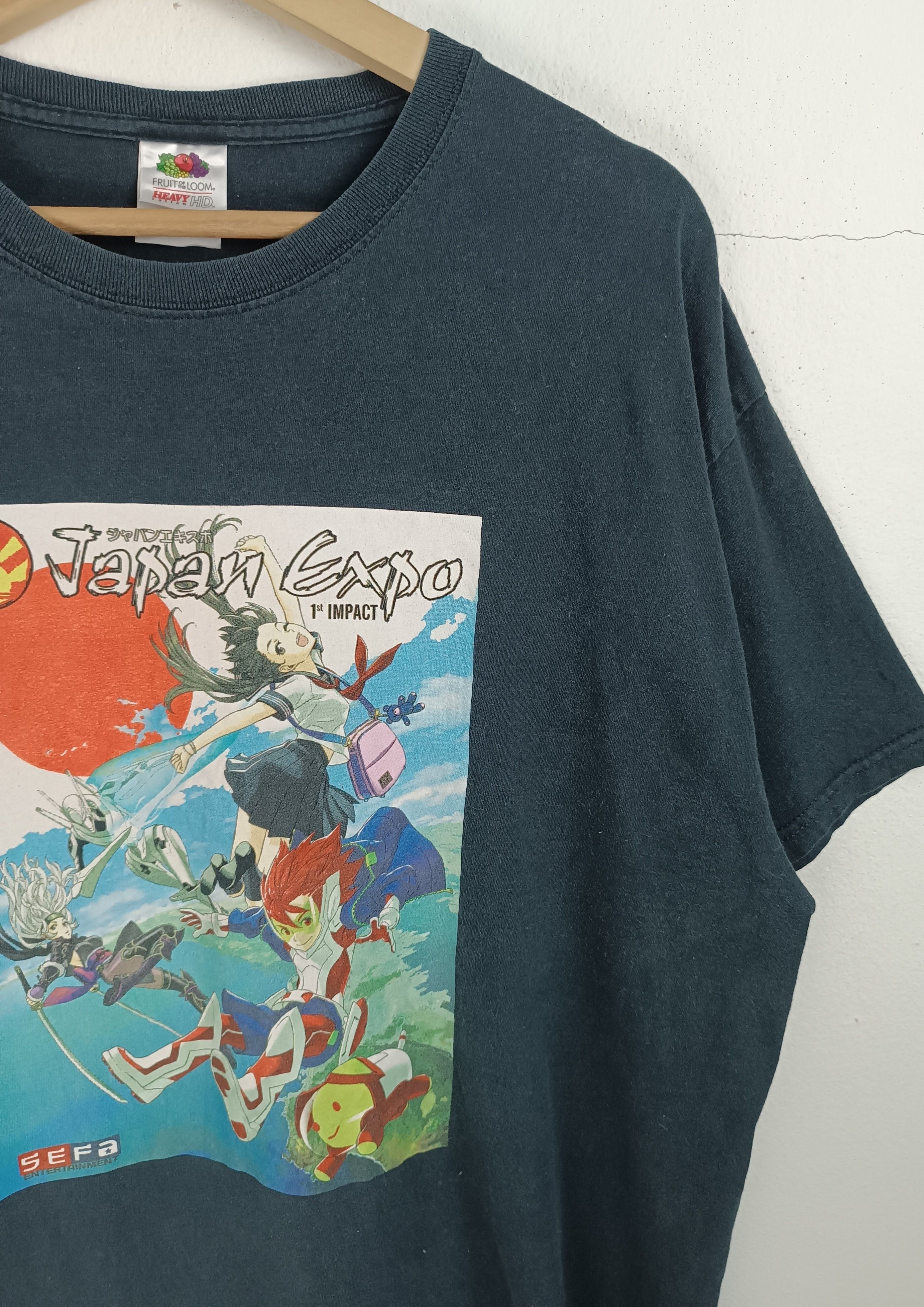 Anime VINTAGE Y2K JAPAN EXPO OTAKU ANIME COSPLAY TEE VERY RARE Size US XL / EU 56 / 4 - 6 Thumbnail