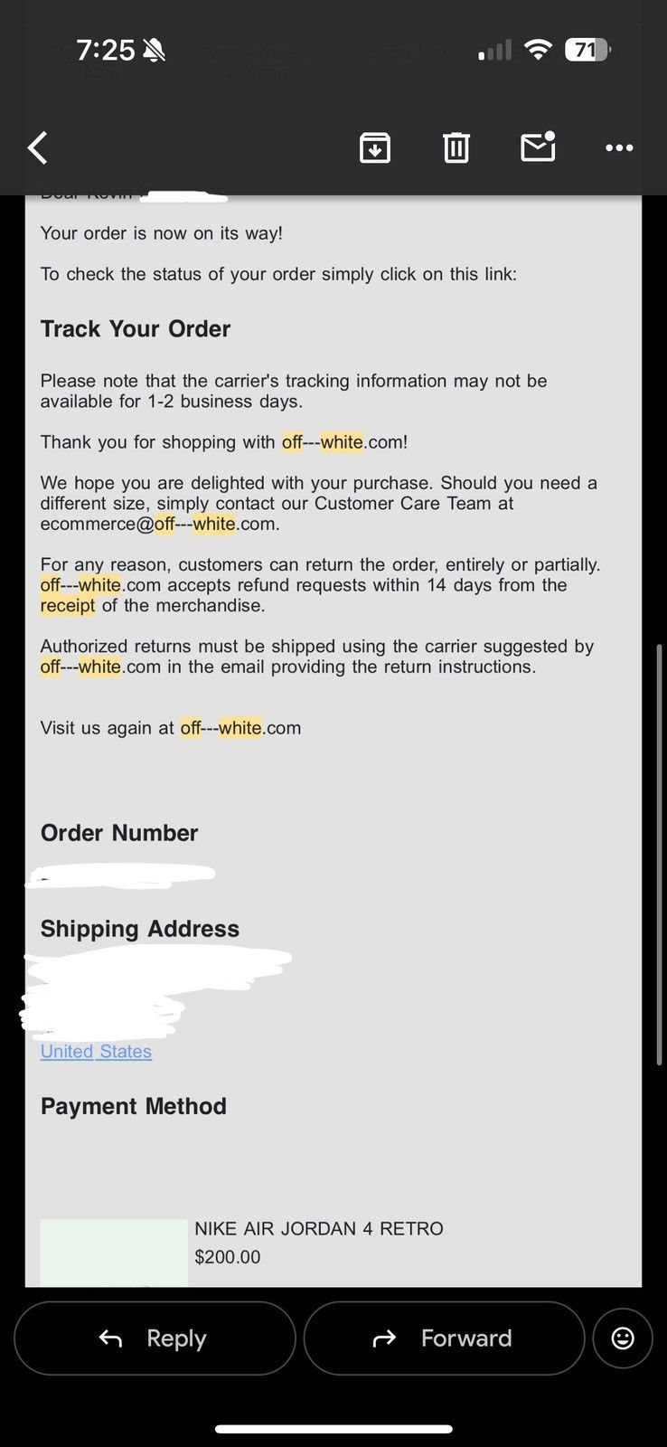 Off-White Off White Air Jordon 4 Retro Size US 9 / IT 39 - 10 Thumbnail