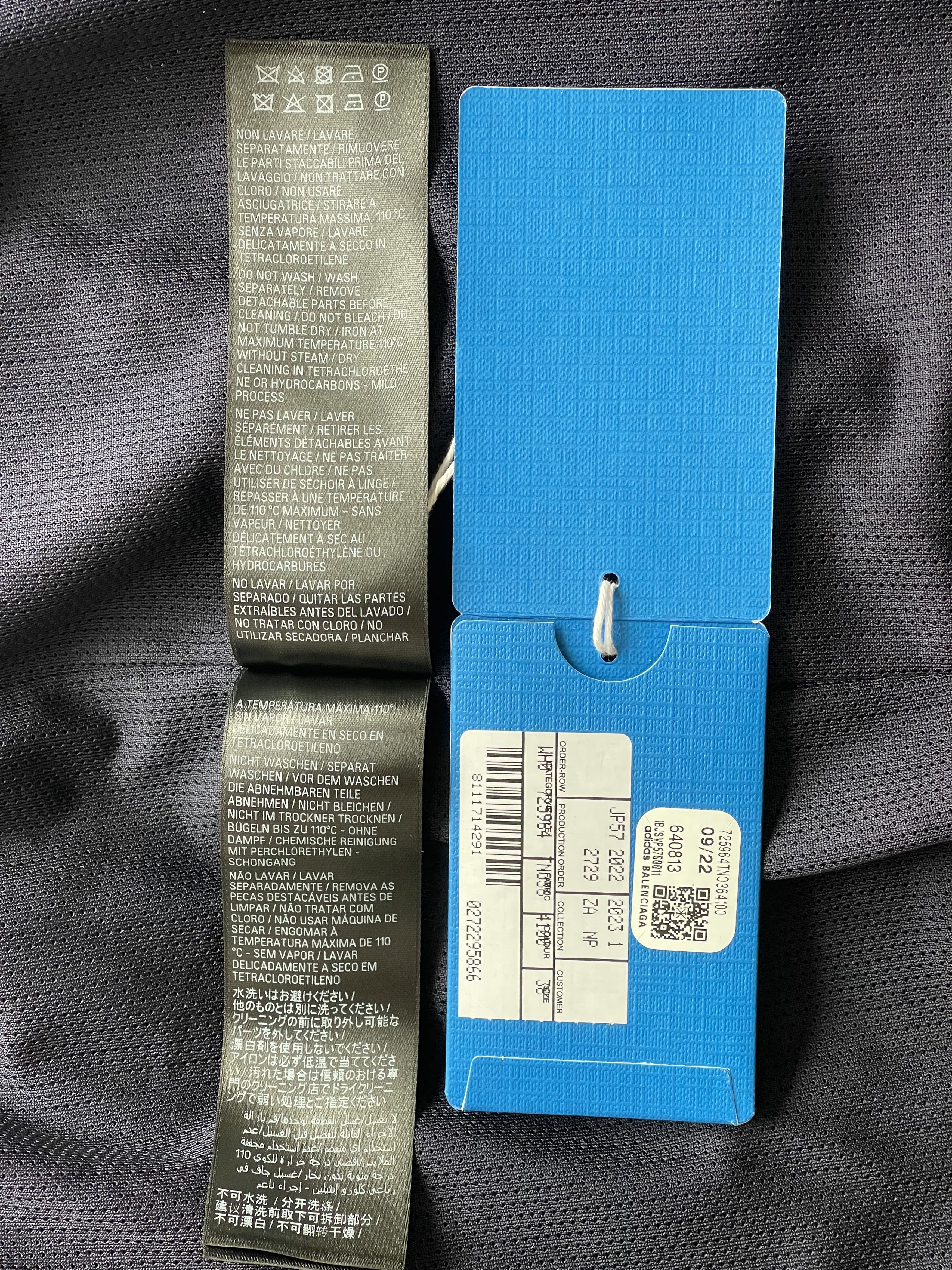 Adidas × Balenciaga Balenciaga x Adidas pantashoes, navy, size 38 Size US 8 / IT 38 - 21 Thumbnail