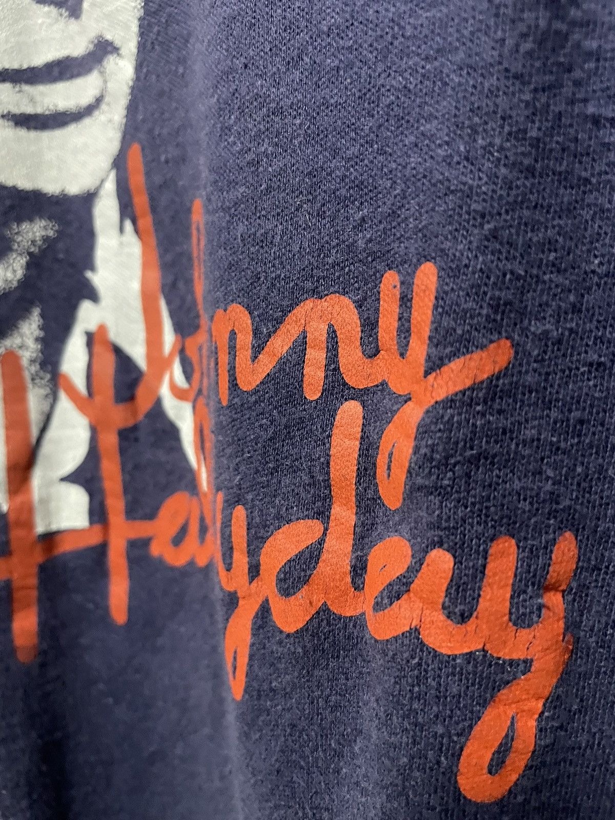 Band Tees × Vintage Vintage 80s Johnny Hallyday Sweatshirt Purple Swiss Made Size US XL / EU 56 / 4 - 8 Thumbnail