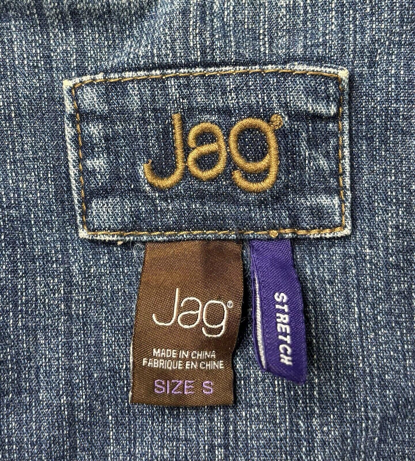Other Jag Jeans Denim Jacket Women's Small Cotton Stretch Pockets Size S / US 4 / IT 40 - 2 Thumbnail