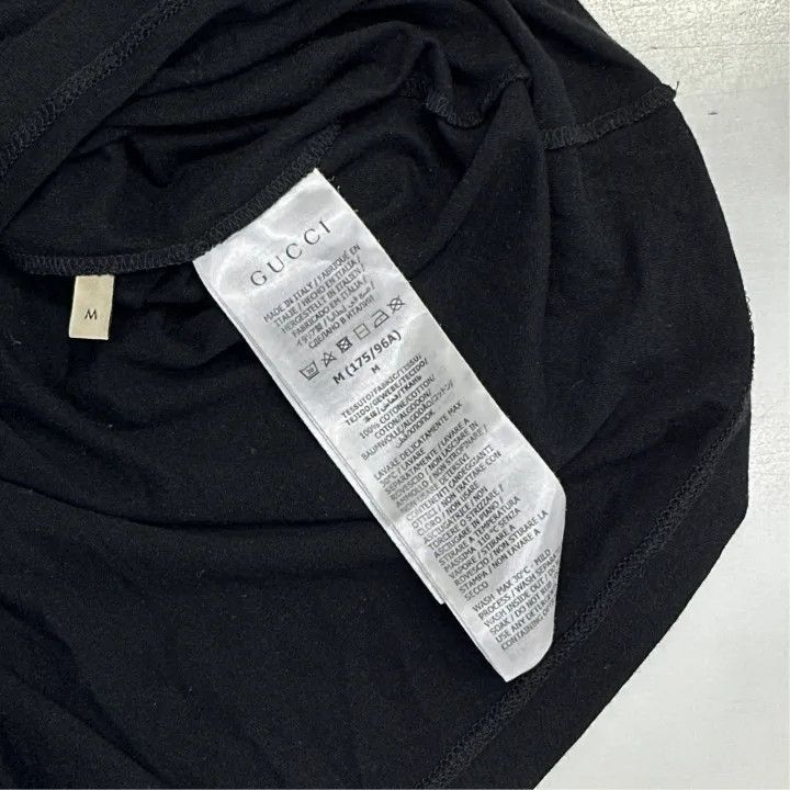 Gucci Gucci Gucci Black Logo Print Short Sleeve T-Shirt -2506 Size US M / EU 48-50 / 2 - 5 Thumbnail