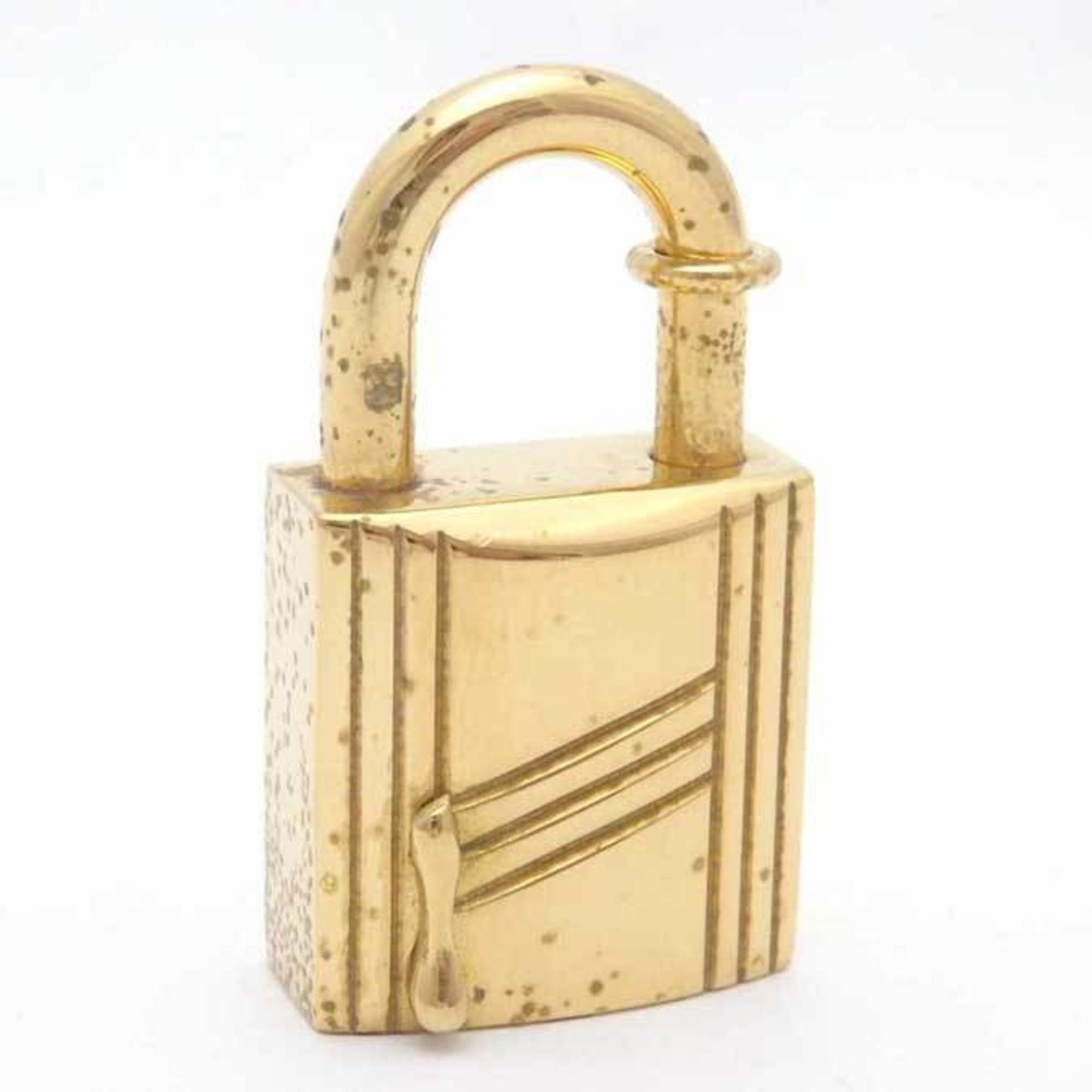 image of Hermes Cadena Charm 1998 Annee Arbre Metal Gold Unisex in Black, Women's