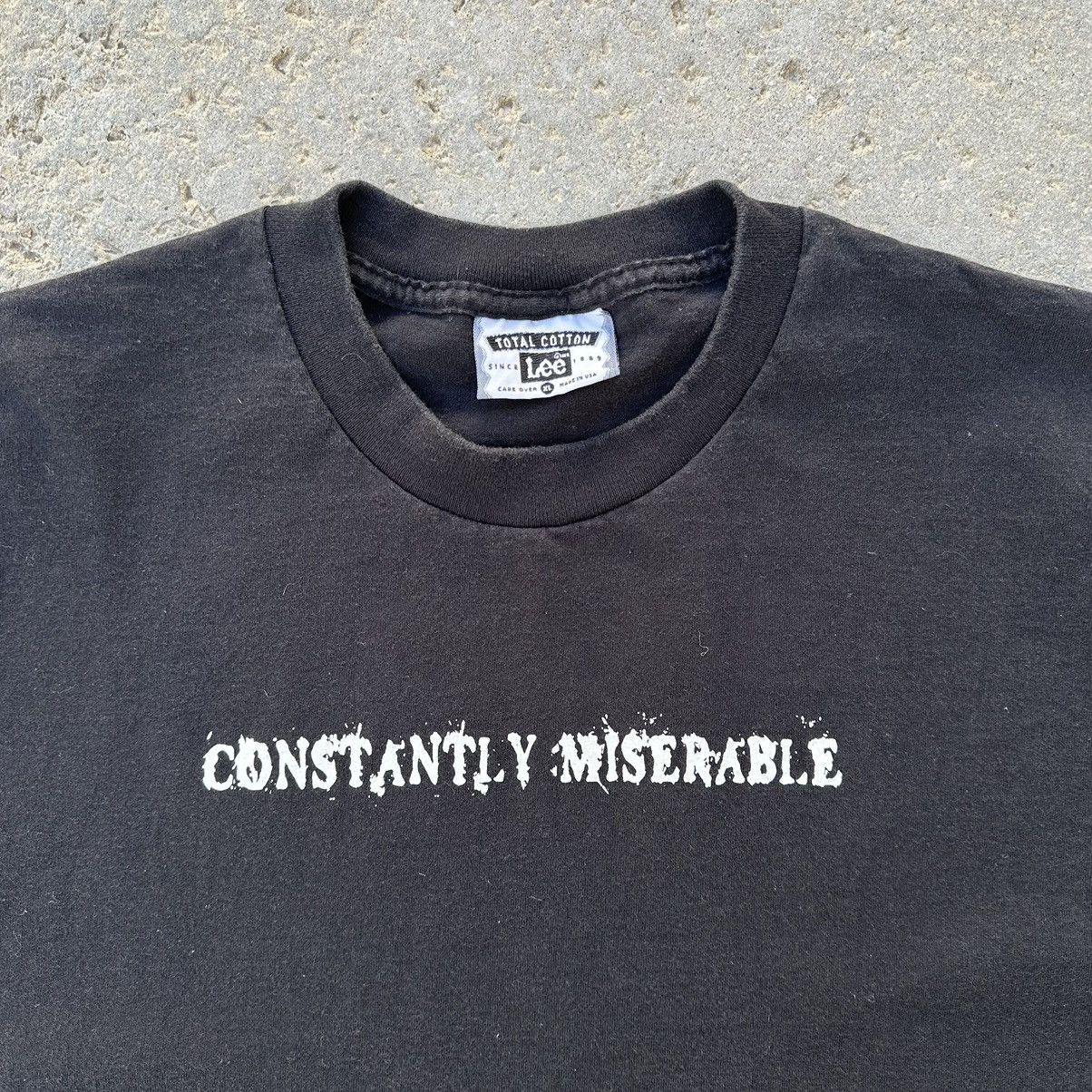 Lee VTG 2000’s Constantly Miserable Black Graphic Shirt Size US XL / EU 56 / 4 - 1 Thumbnail