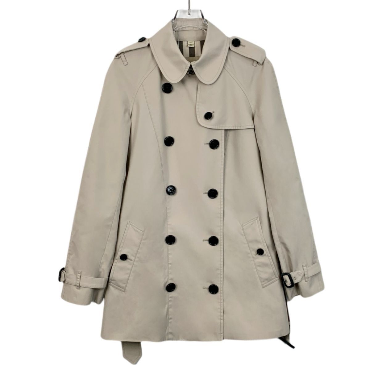 Burberry Burberry Khaki Double-Breasted Belted Trench Coat (Size 36/X Size XS / US 0-2 / IT 36-38 - 1 Thumbnail