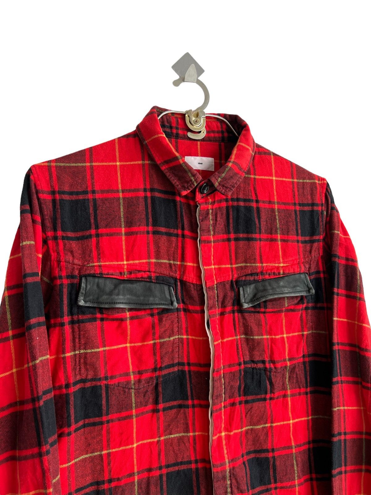 Isamu Katayama Backlash Sixe 🇯🇵 Leather Flap Red Tartan Alaskan Bonded Work Jkt Shirt Size US M / EU 48-50 / 2 - 5 Thumbnail