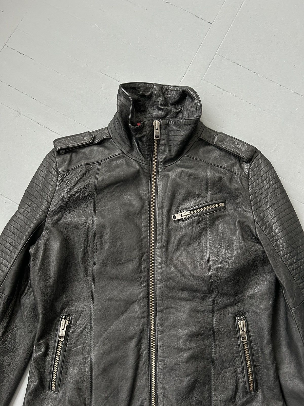 Superdry × Vintage Superdry vintage leather jacket Size L / US 10 / IT 46 - 5 Thumbnail