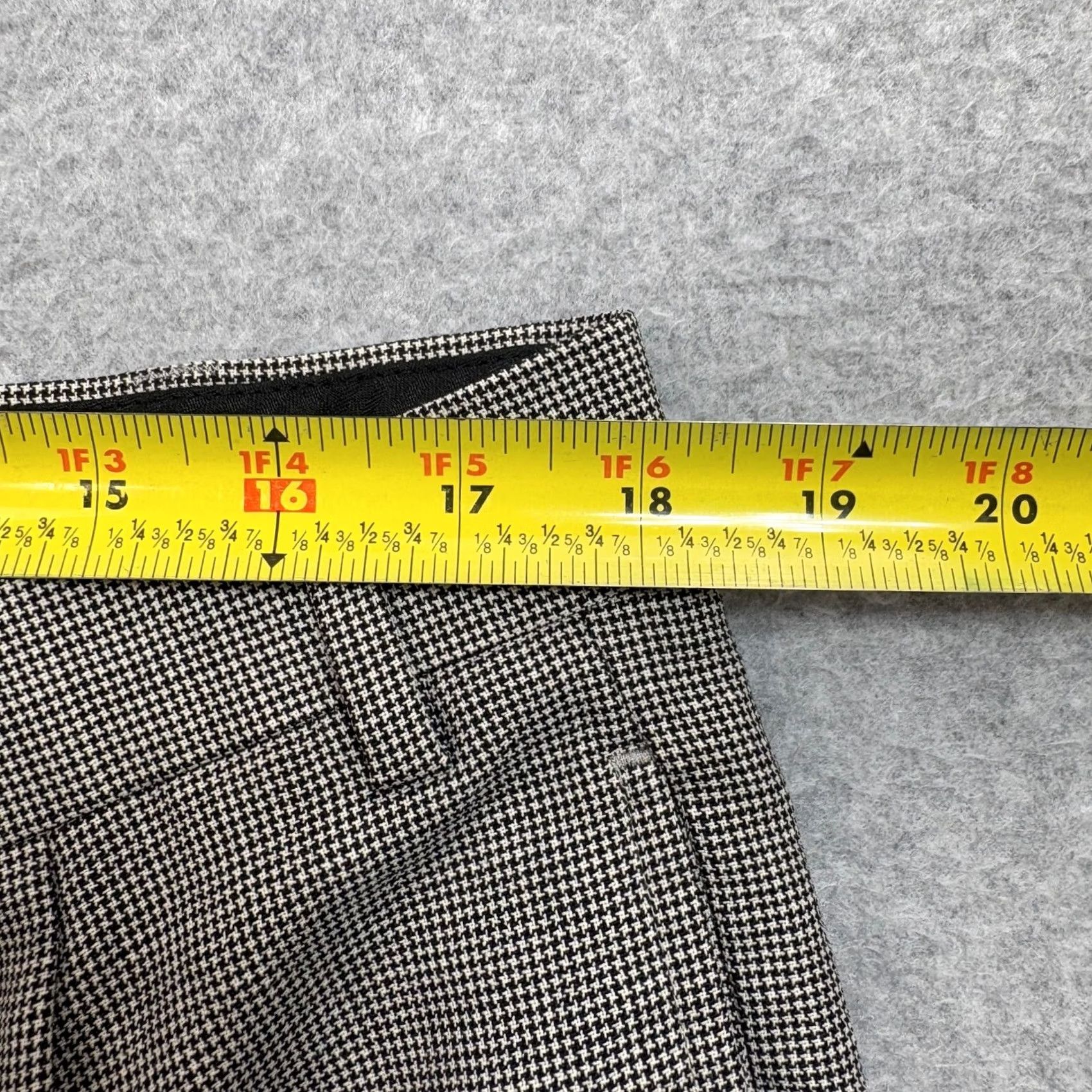 Ralph Lauren Lauren Ralph Lauren Pant Men 38x32 Houndstooth Pleated Dress Pants Slim Cuffed Black 90s Preppy Mens Size US 38 / EU 54 - 7 Thumbnail