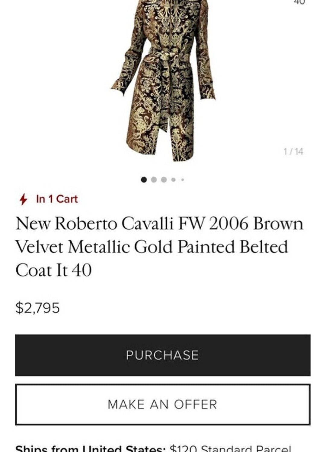 Roberto Cavalli ARCHIVE Roberto Cavalli FW06 Baroque Velvet Leopard Coat M Size M / US 6-8 / IT 42-44 - 12 Thumbnail