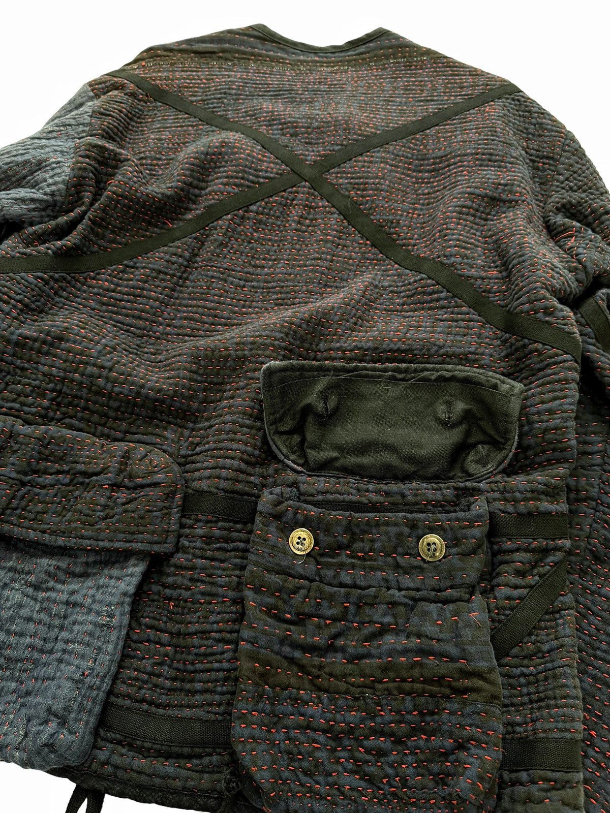 Greg Lauren 1/1 Sample Kantha Boro Modern Flight Jacket Size US L / EU 52-54 / 3 - 4 Thumbnail