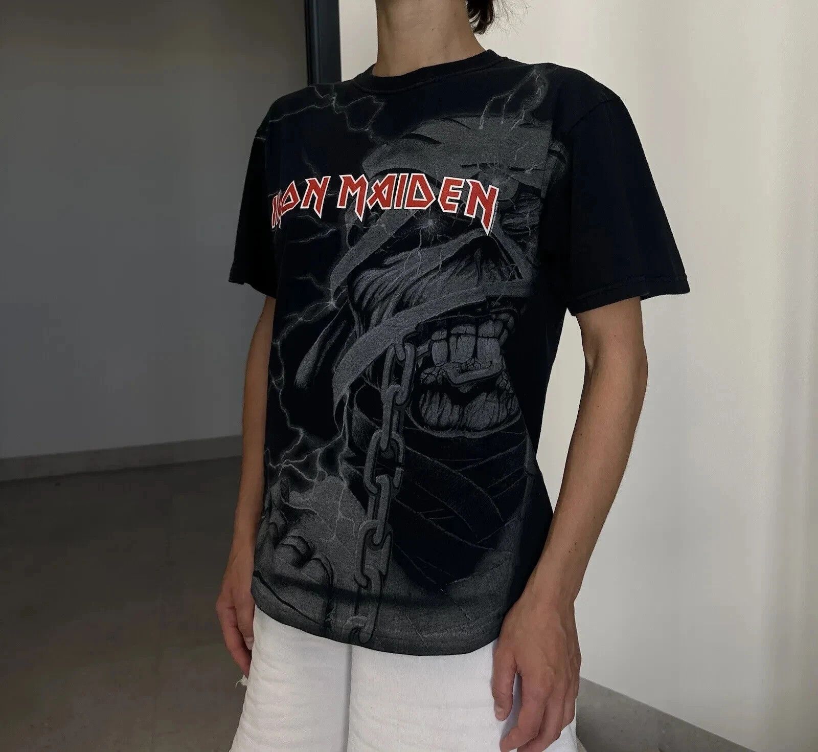 Fruit Of The Loom VINTAGE 2000s IRON MAIDEN 2008 T-SHIRT TEE PRINT OFFICIAL Size US M / EU 48-50 / 2 - 2 Thumbnail