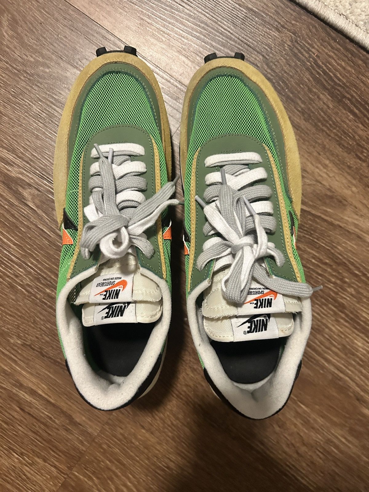 Nike × Sacai Nike Sacai LDV Waffle Green Gusto Size US 10 / EU 43 - 2 Thumbnail