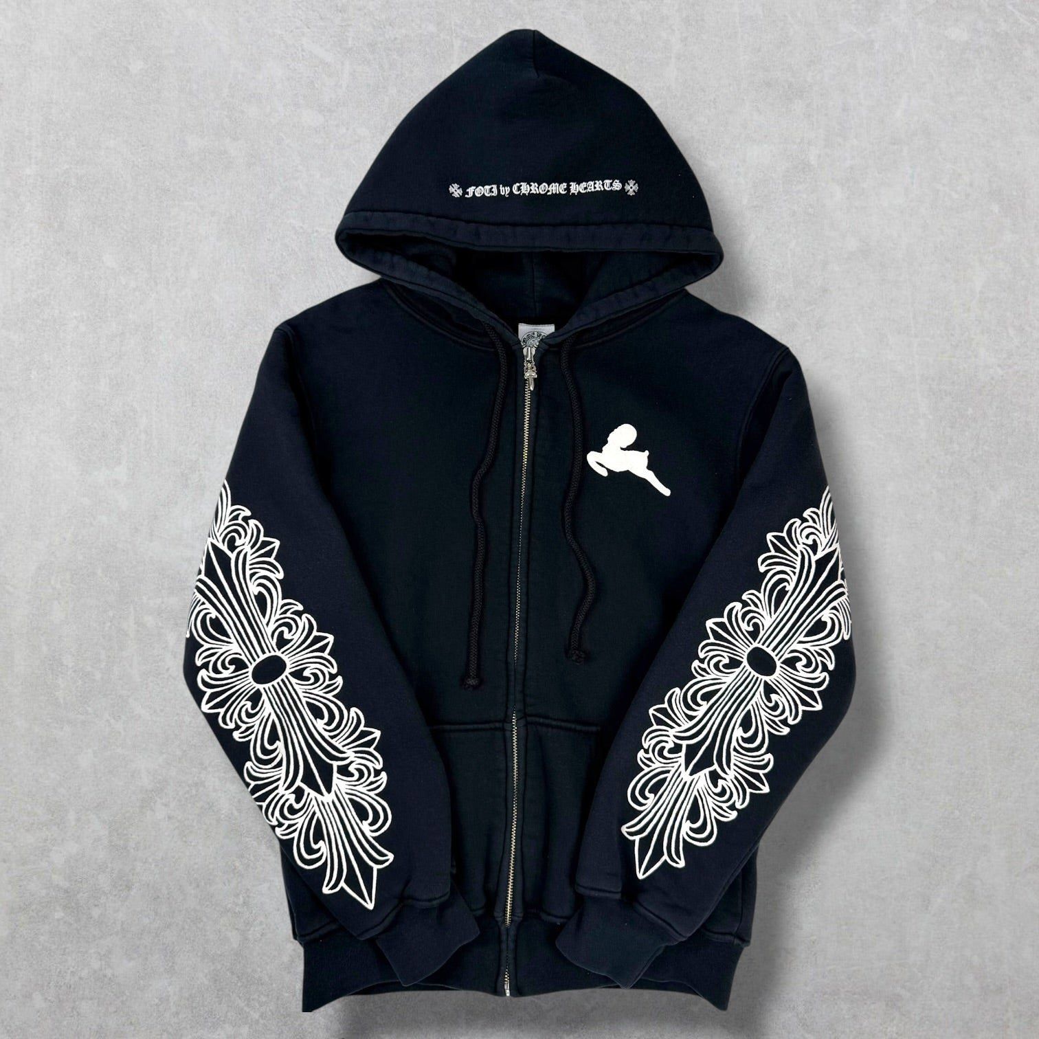 Chrome Hearts Chrome Hearts Vintage Joe Foti Skull Zip Up Hoodie