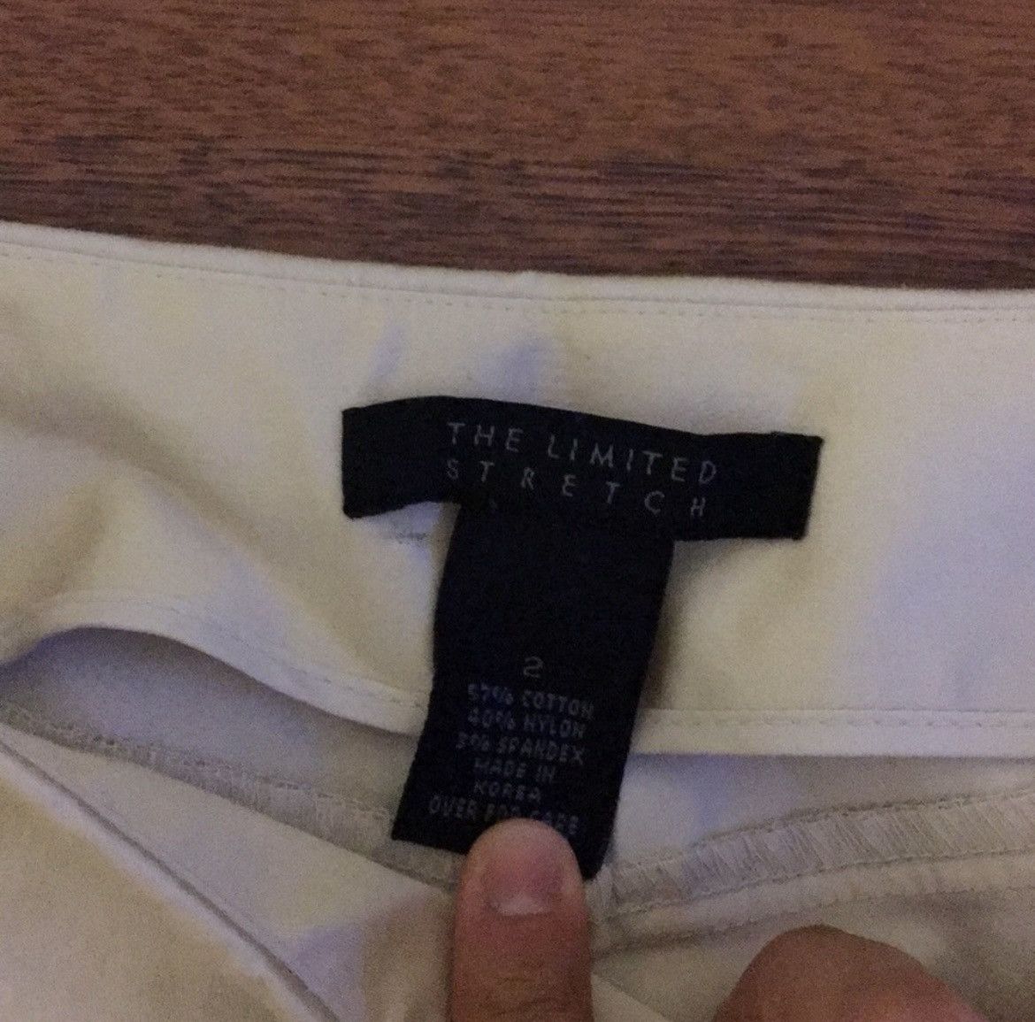 Other The Limited Stretch White Khakis Size 26" / US 2 / IT 38 - 2 Thumbnail