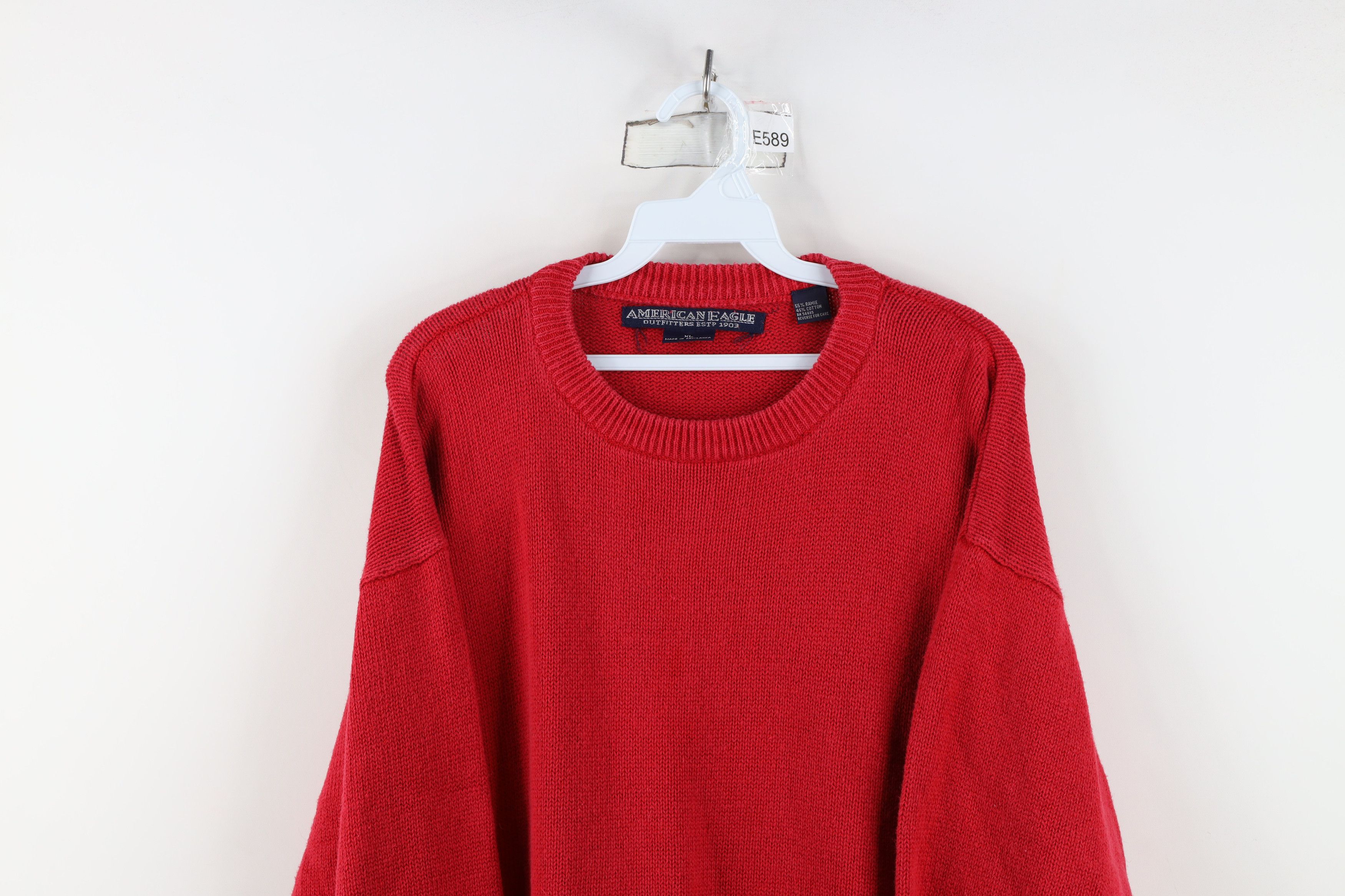 American Eagle Outfitters Vintage 90s American Eagle Outfitters Crewneck Sweater Red Size US XL / EU 56 / 4 - 2 Thumbnail