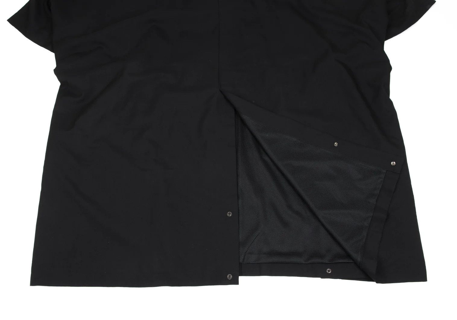 Yohji Yamamoto Yohji Yamamoto Mesh-Lined Wool Poncho Coat Size US L / EU 52-54 / 3 - 12 Thumbnail