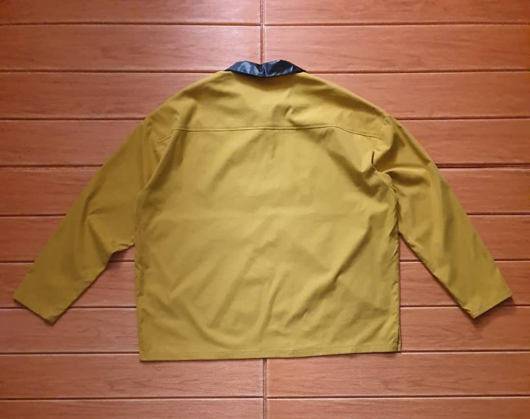 Japanese Brand Unbranded half zipper yellow colour longsleeve shirt Size US XL / EU 56 / 4 - 6 Thumbnail