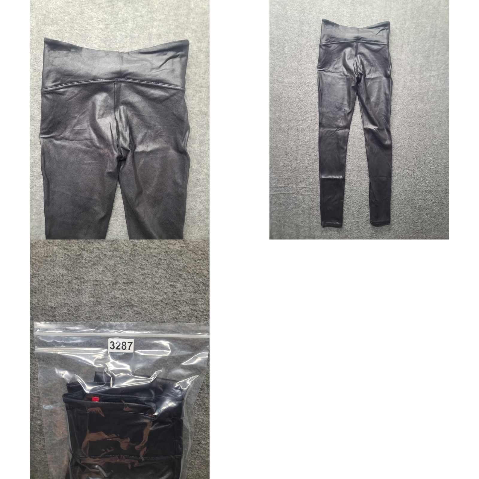 Spanx Spanx Perfect Pant Leggings Womens S Slim Fit High Rise Faux Leather Shaping Black Nylon Spandex Microfiber Leggings Size 28" / US 6 / IT 42 - 8 Thumbnail