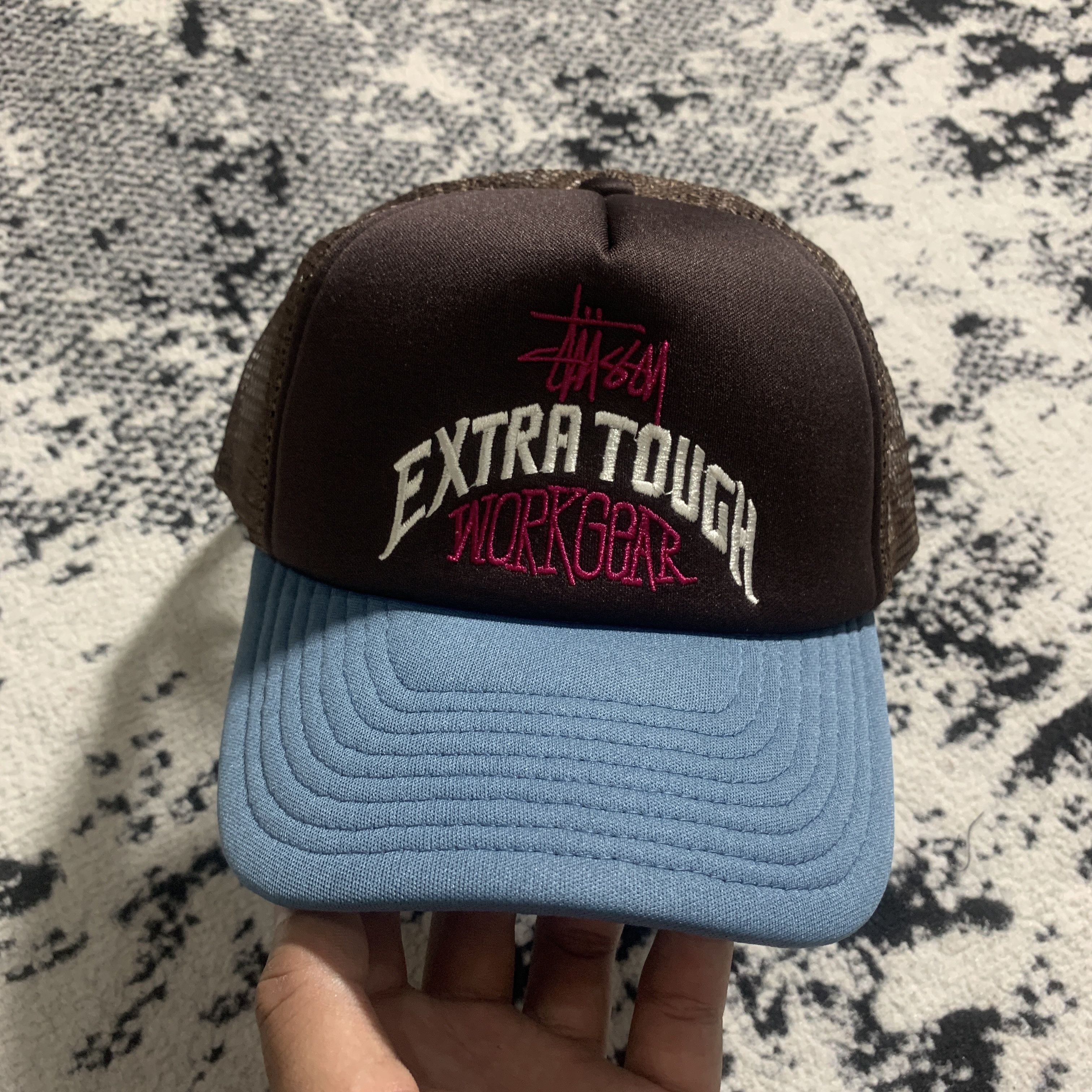 Stussy 2026 Stussy brown workgear waxed snapback mid depth hat cap