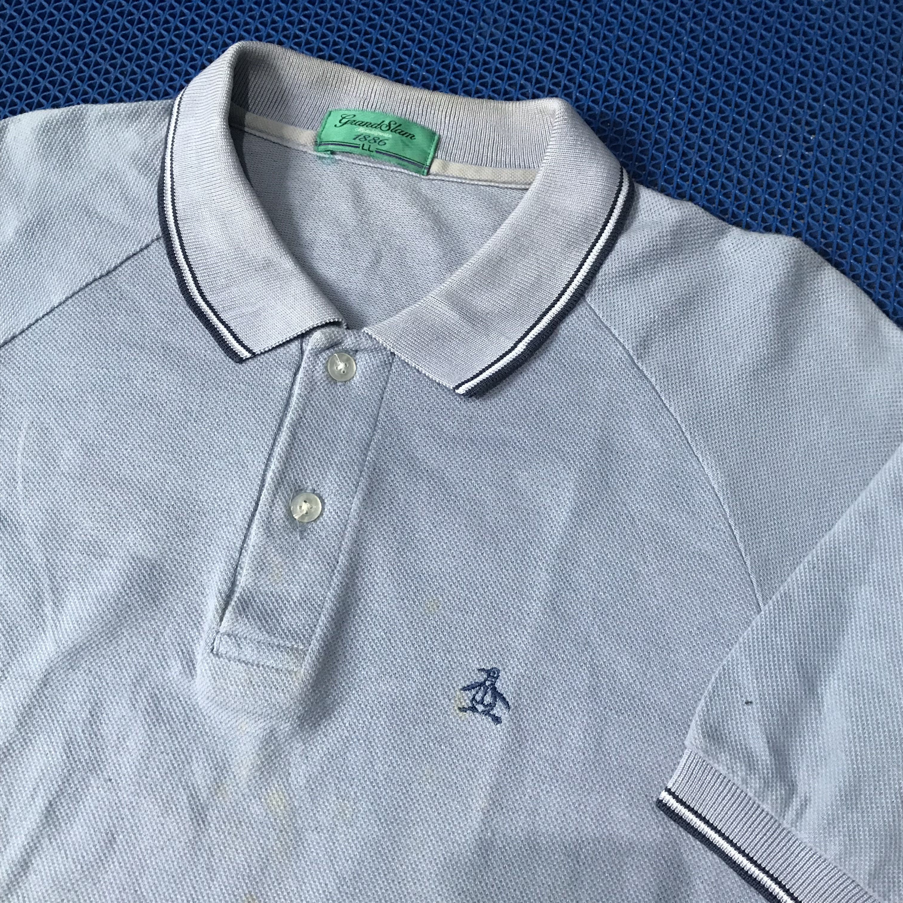 Grand Slam Vintage Grand Slam Munsingwear polo shirt velvet blue Size US XL / EU 56 / 4 - 3 Thumbnail