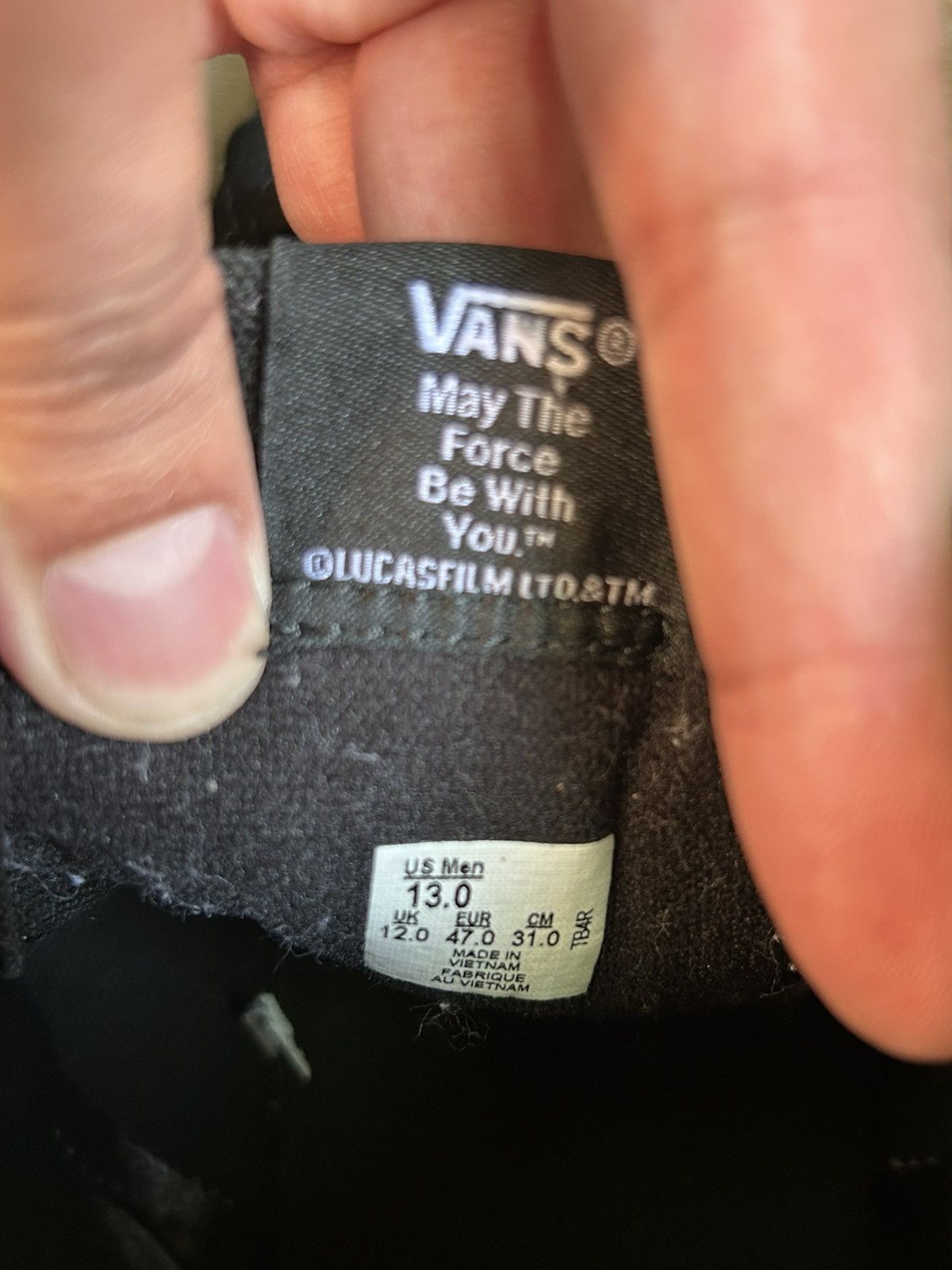 Star Wars Star Wars X Vans Sk8-hi Dark Side Size US 13 / EU 46 - 5 Thumbnail