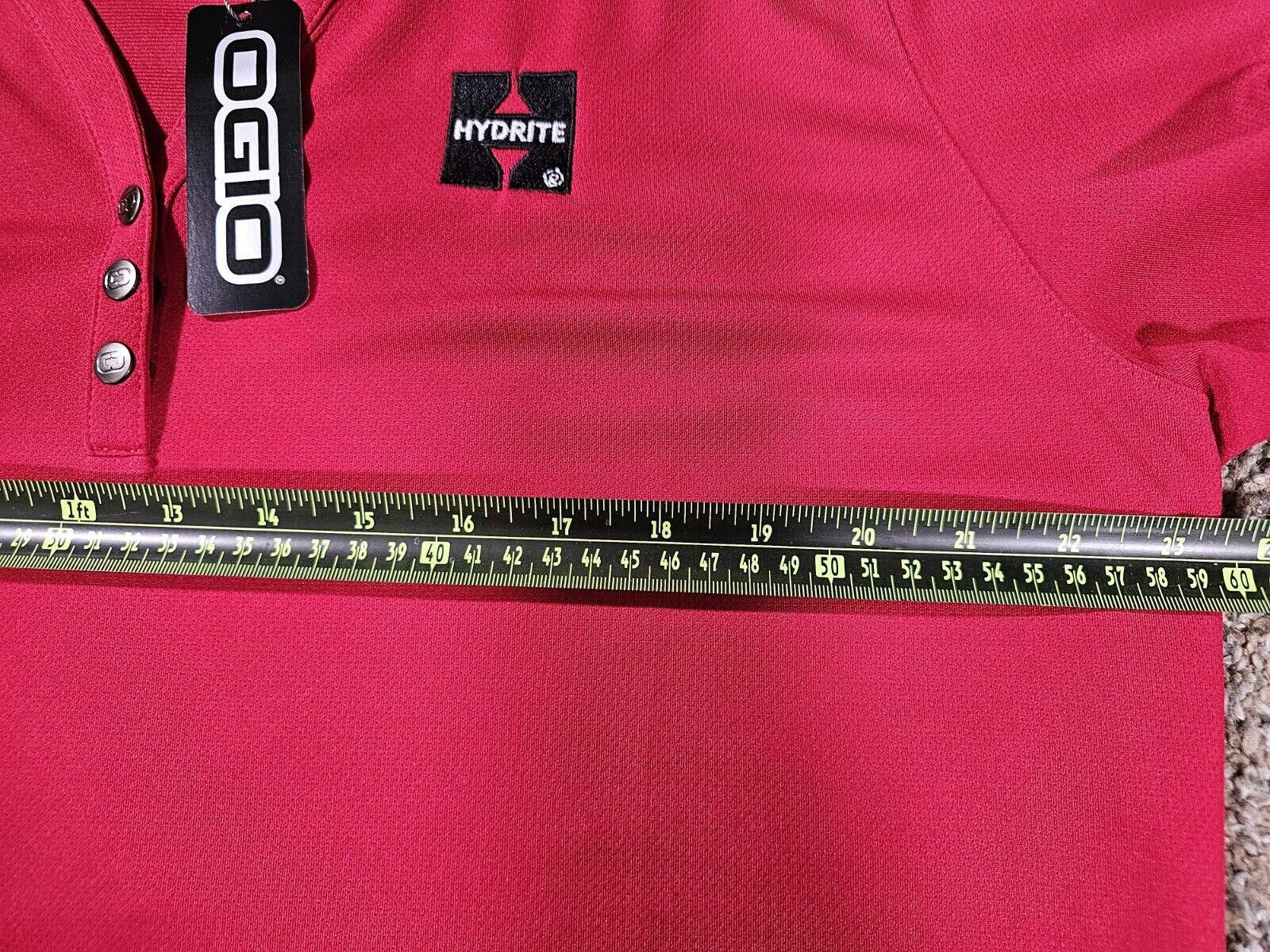 Ogio New OGIO Hydrite Womens Red Snap Polo Golf Shirt 2XL NWT Size XXL / US 16-18 / IT 52-54 - 8 Thumbnail