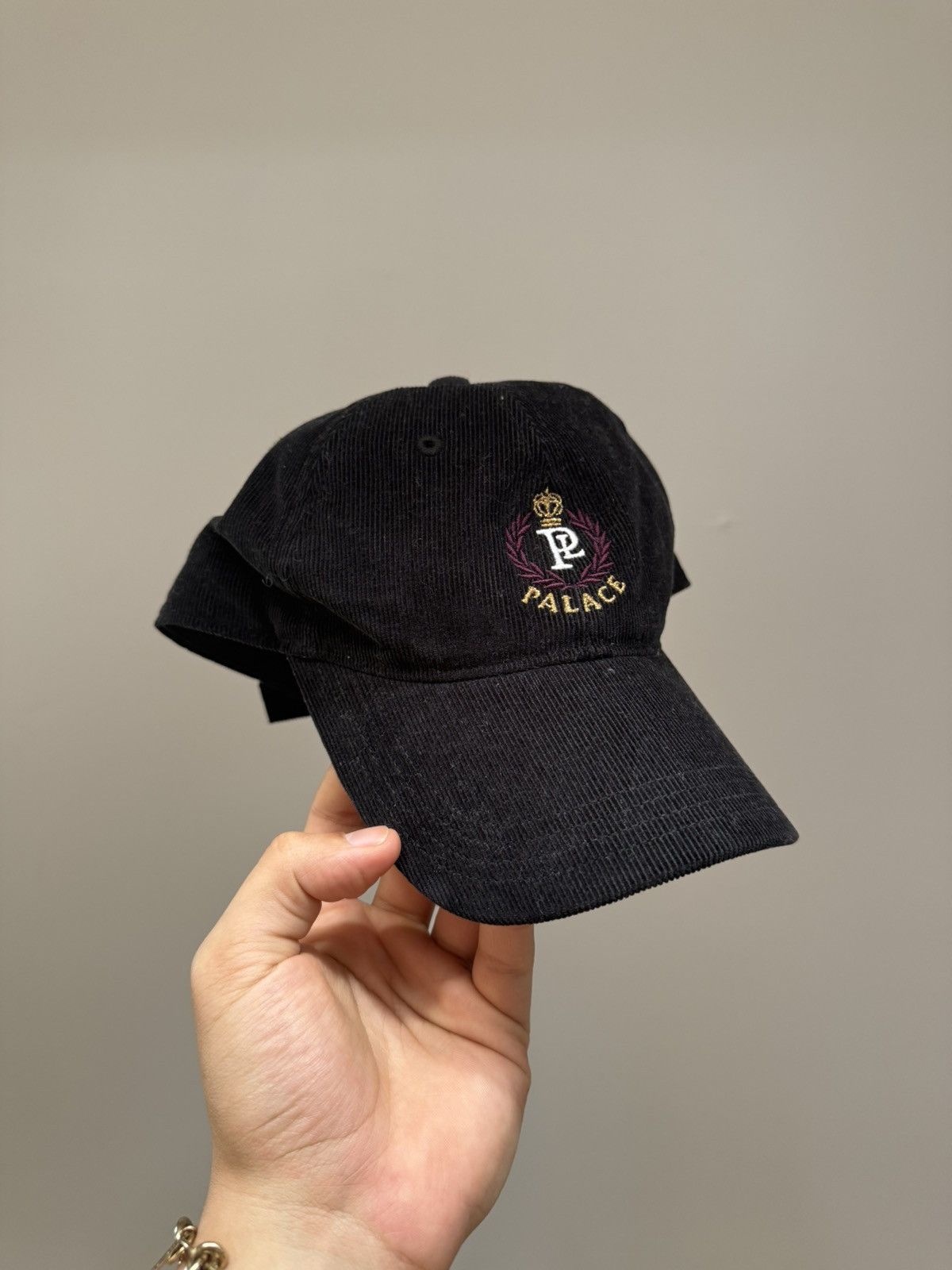 Palace Palace - Black Corduroy Logo Cap Size ONE SIZE - 1 Thumbnail