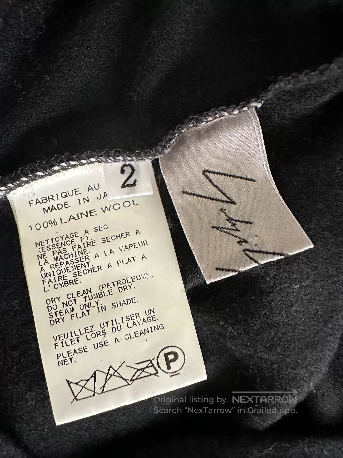 Yohji Yamamoto Yohji Yamamoto Black Wool Irregular Collar Top. Size M / US 6-8 / IT 42-44 - 5 Thumbnail
