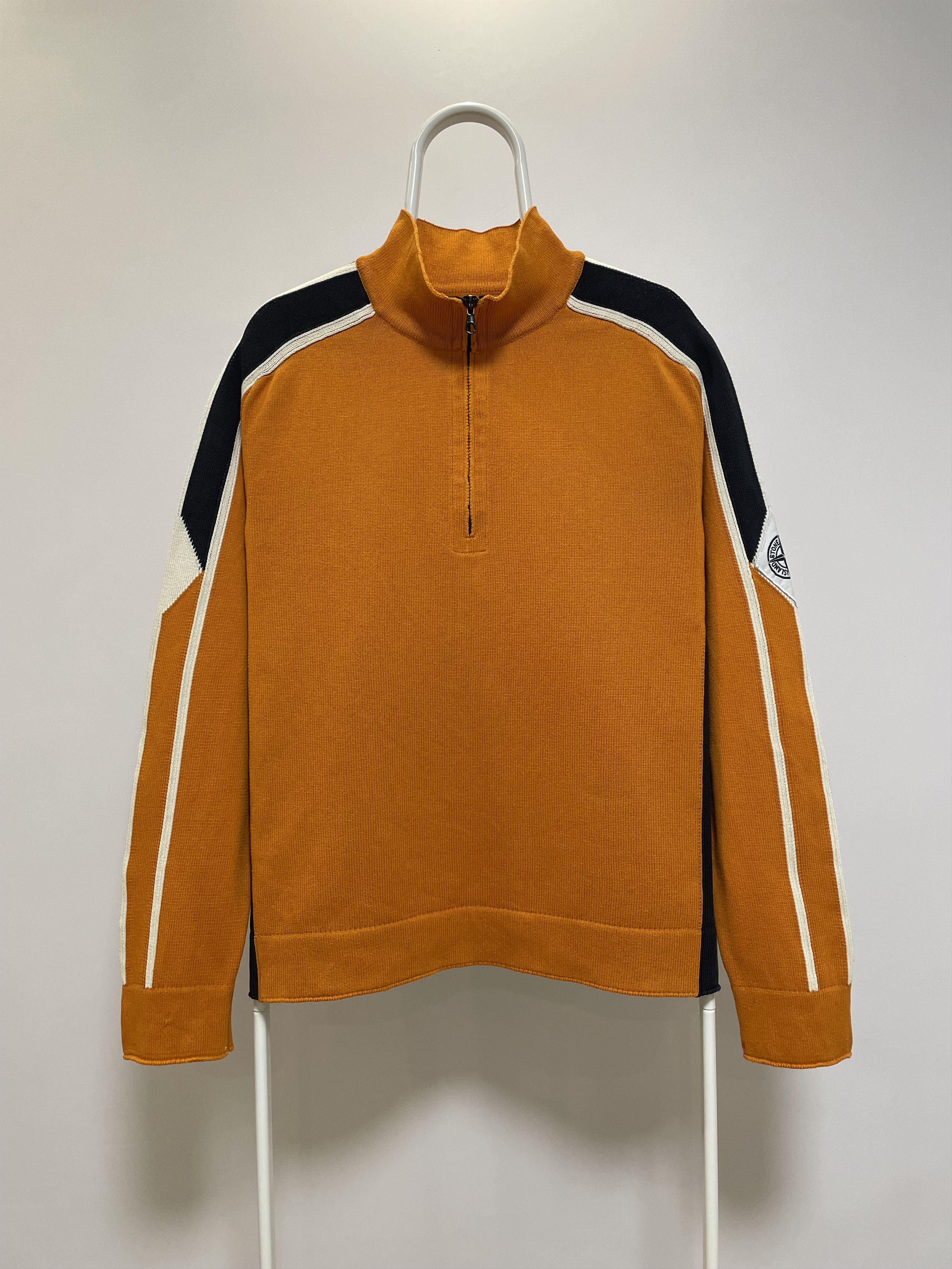 Stone Island STONE ISLAND Vintage Sweater Knit Half Zip Pullover 90s RARE Size US L / EU 52-54 / 3 - 2 Thumbnail