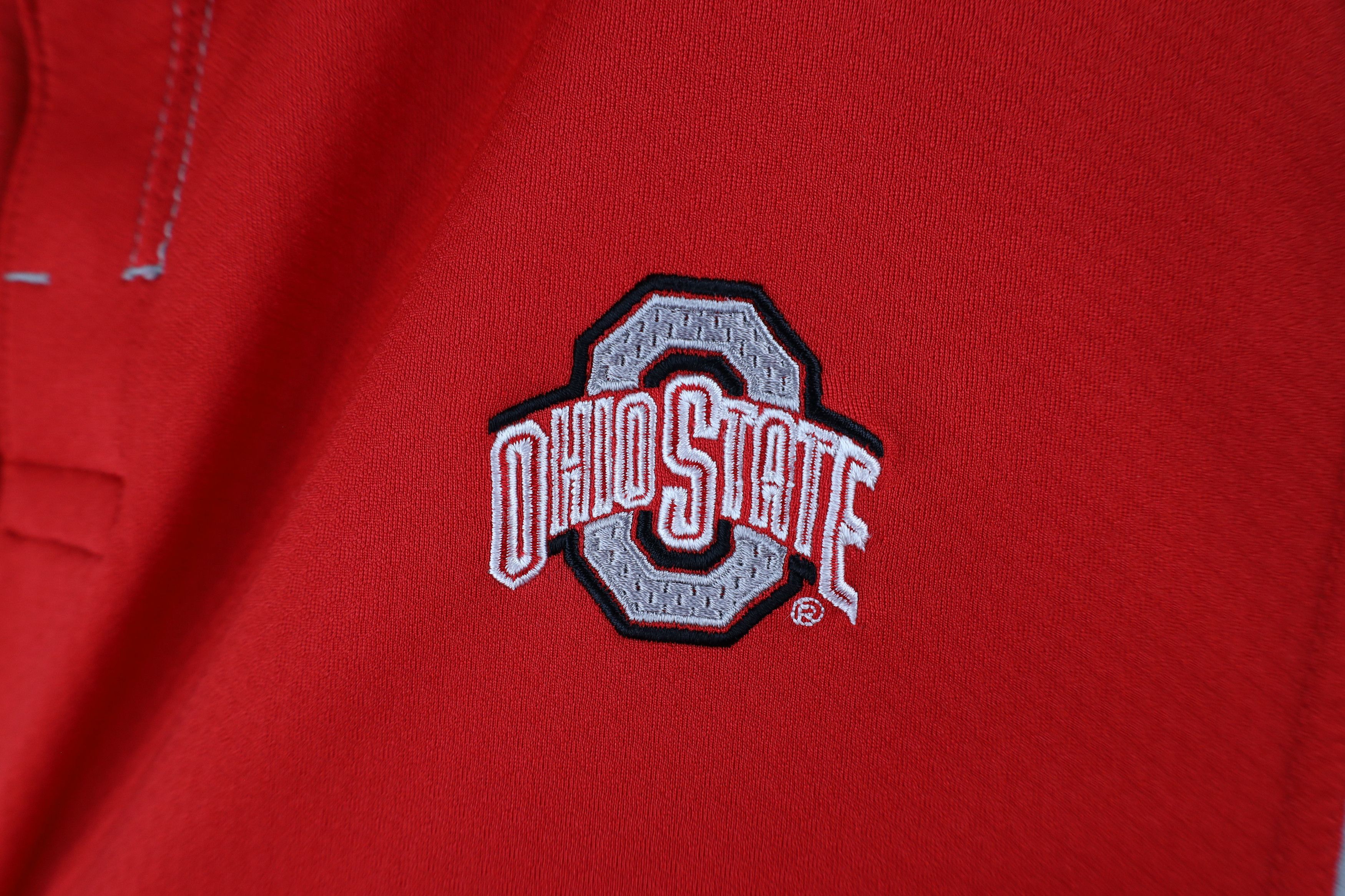 Nike × Vintage Vintage Nike Mini Swoosh Ohio State University Polo Shirt Size US XL / EU 56 / 4 - 6 Thumbnail
