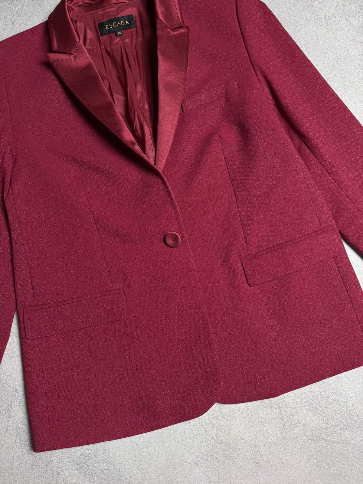 Escada ESCADA Virgin Wool Blazer Jacket Size S / US 4 / IT 40 - 4 Thumbnail