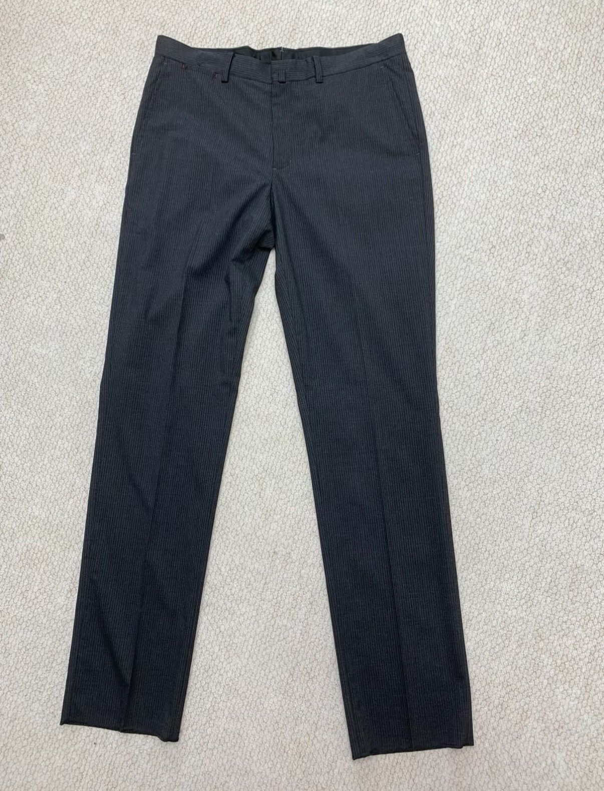 Paul Smith PAUL SMITH Classic Striped Formal Wool Trousers Size US 36 / EU 52 - 1 Thumbnail