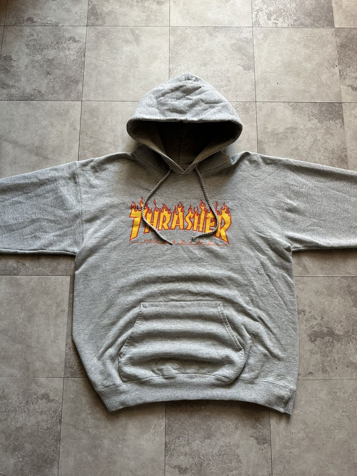 Thrasher Vintage Thrasher Magazine Flame Logo Graphic Print Hoodie M Size US M / EU 48-50 / 2 - 4 Thumbnail