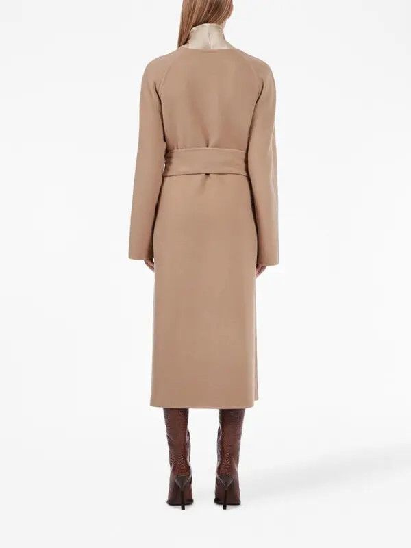Salvatore Ferragamo o1y0326 Belted Coat in Camel Size S / US 4 / IT 40 - 4 Thumbnail