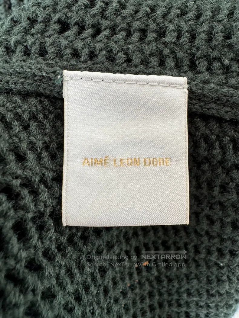 Aime Leon Dore Aime Leon Dore Knitted Open Collar Long Sleeve Size US XL / EU 56 / 4 - 4 Thumbnail