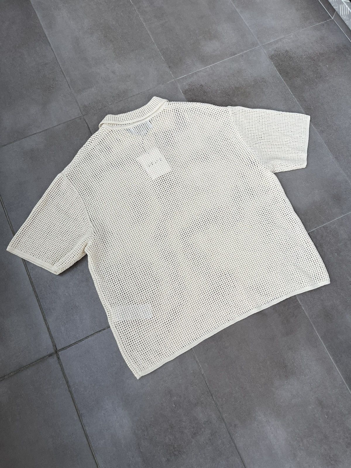 Wooyoungmi !DS! SS23 Solid Homme Knitted Beige Polo T-Shirt Size US M / EU 48-50 / 2 - 14 Thumbnail