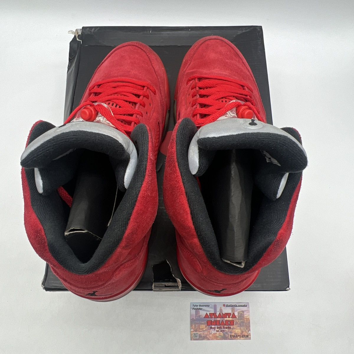 Jordan Brand Air Jordan 5 red suede Size US 12 / EU 45 - 7 Thumbnail