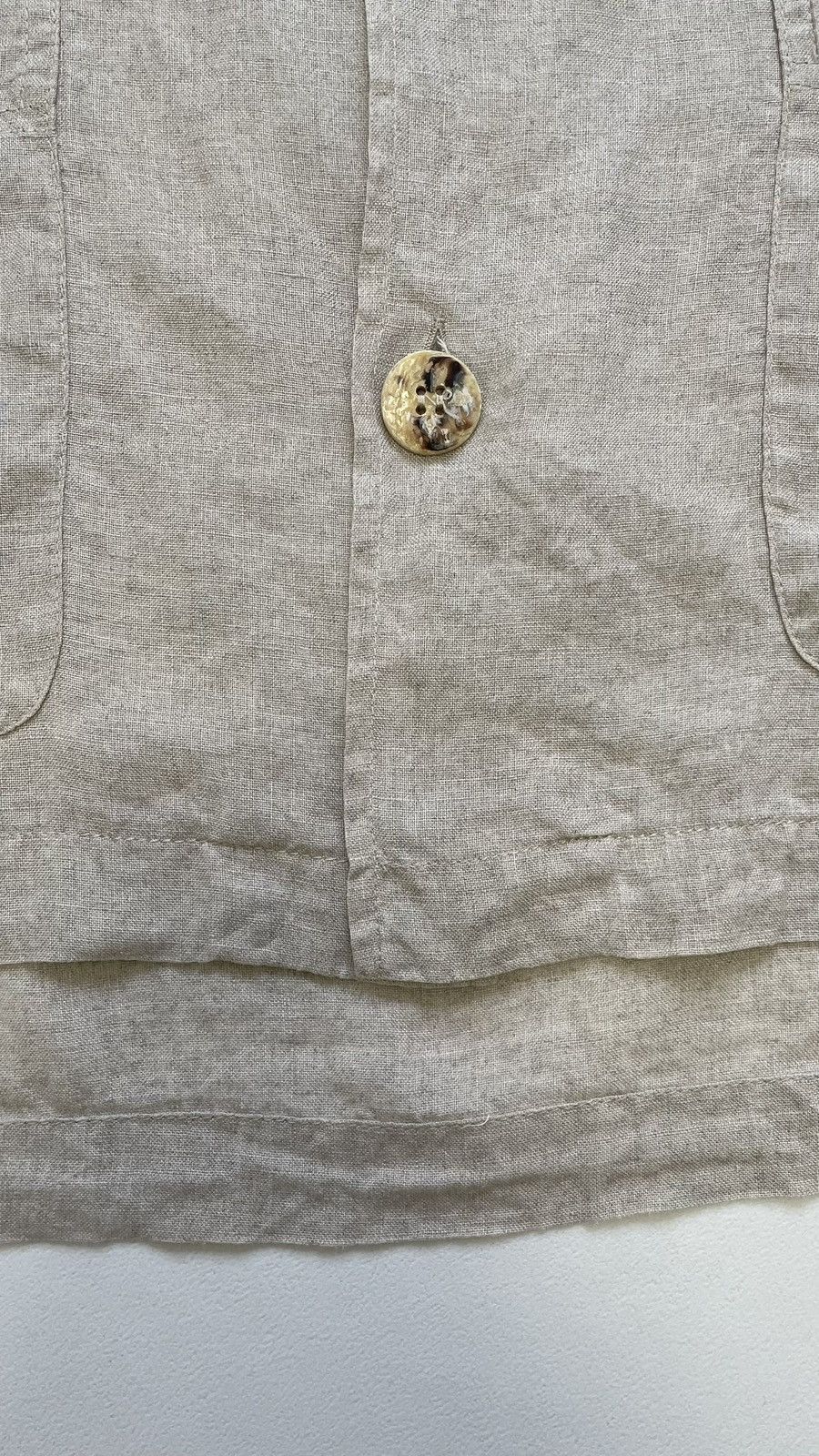 Dries Van Noten Early 2000s Beige Linen Over Shirt Size US M / EU 48-50 / 2 - 10 Thumbnail