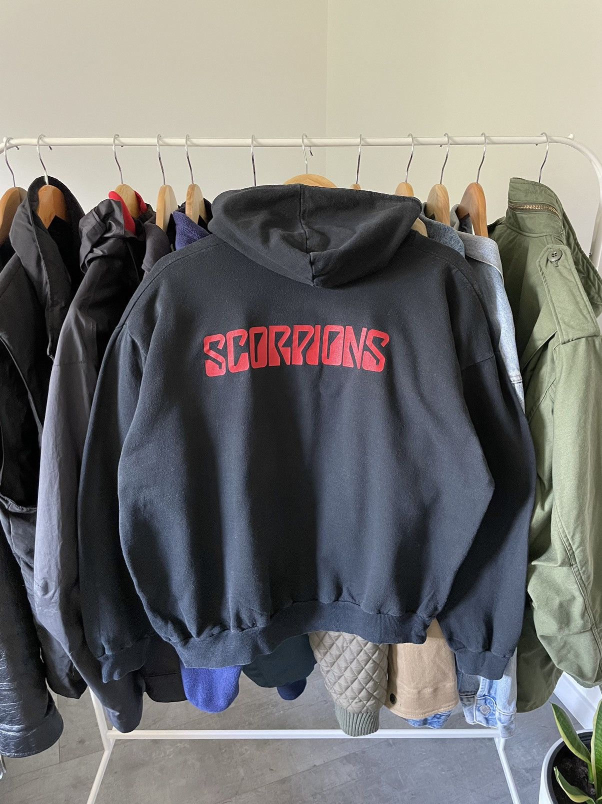 Band Tees Vintage 90s Scorpions Band Washed Hoodie Size US M / EU 48-50 / 2 - 3 Thumbnail