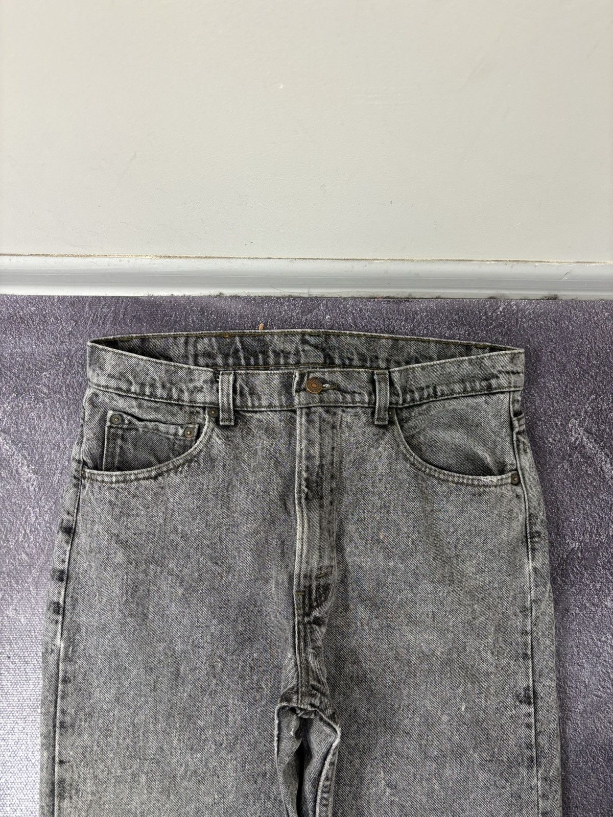 Levi's Vintage Levi’s 505 Made In USA Gray Acid Wash Denim Jeans Size US 36 / EU 52 - 11 Thumbnail
