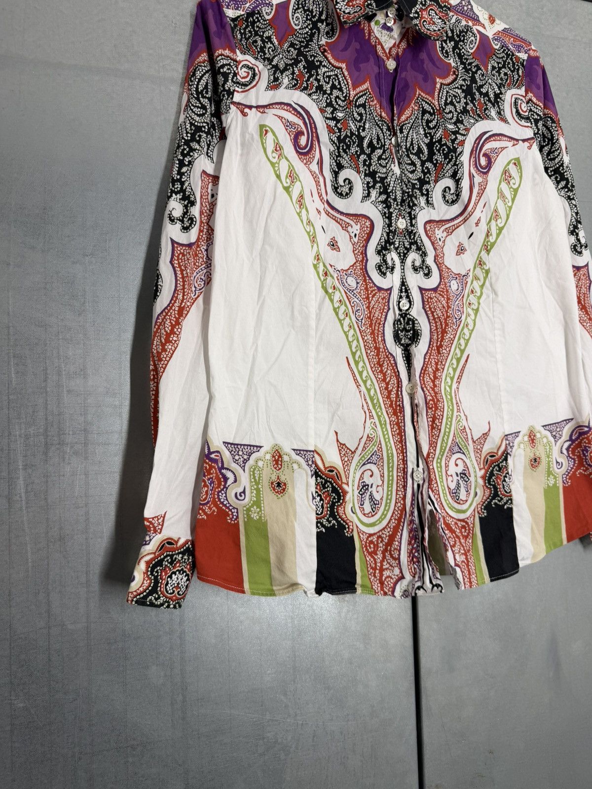 Etro Etro Overprinted Cotton Shirt Buttons Up Size US M / EU 48-50 / 2 - 3 Thumbnail