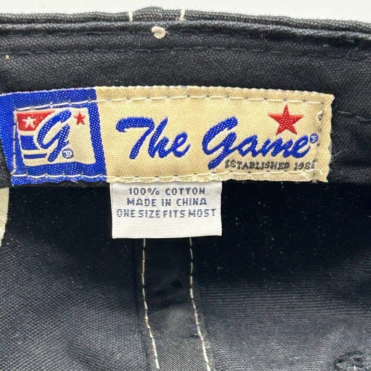 The Game Jackson Hole Wyoming Hat Men Black Strap Back Cotton Size ONE SIZE - 3 Thumbnail