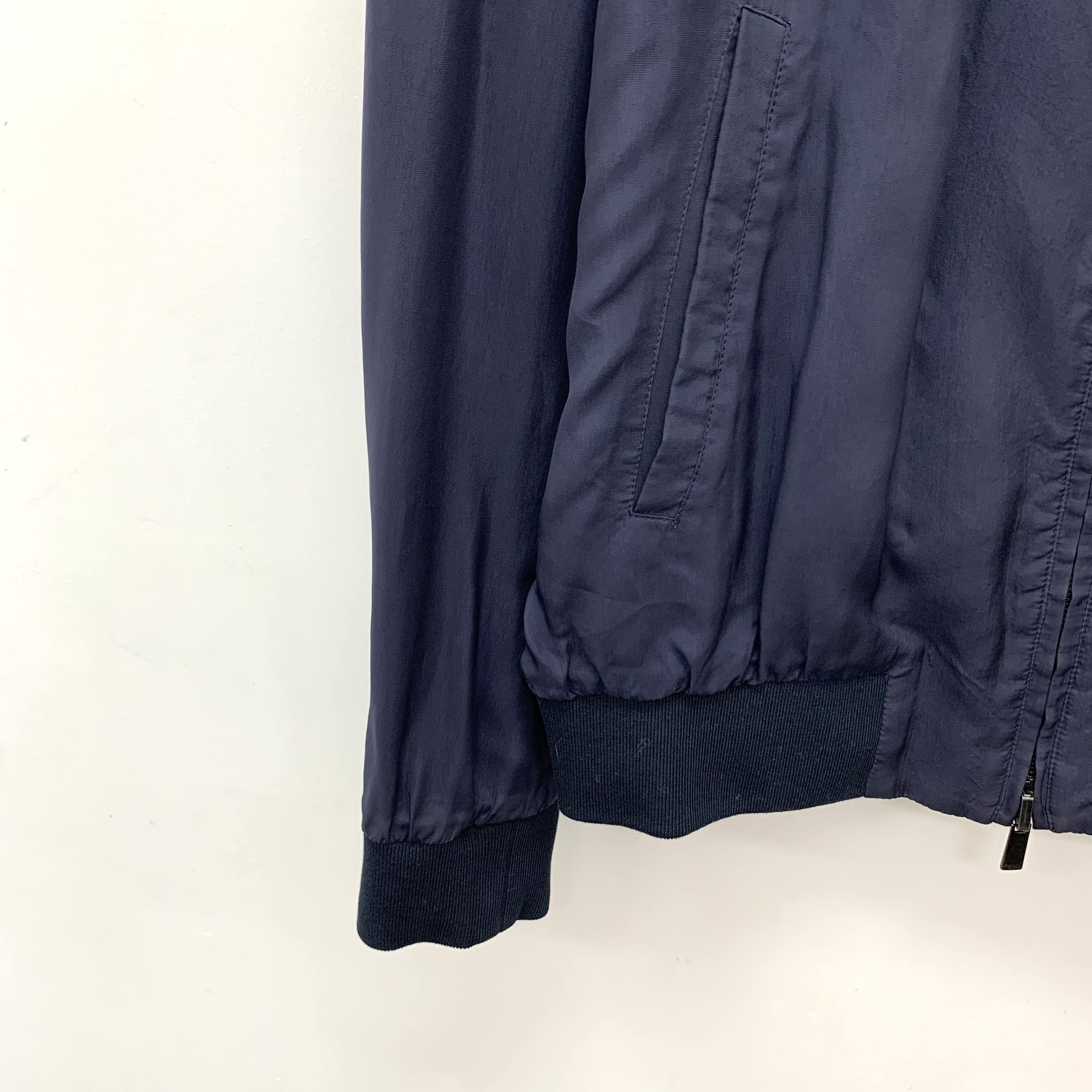 Fendi Fendi Navy Cartoon Print Silk Reversible Jacket (Size 48) Size US M / EU 48-50 / 2 - 5 Thumbnail