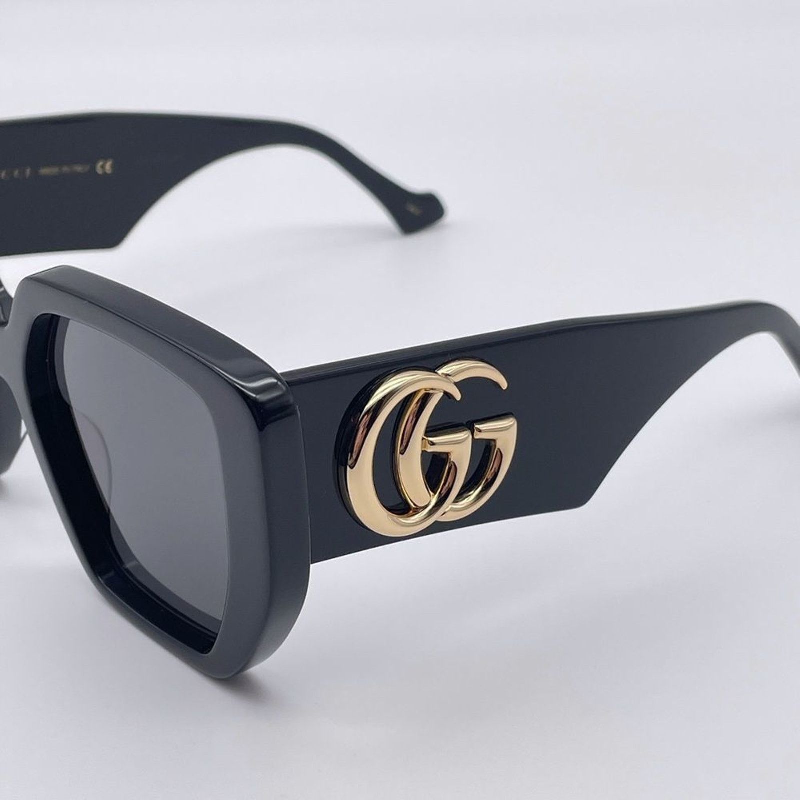 Gucci BRAND NEW GUCCI GG0956S 003 Women Black/Grey Sunglasses Size ONE SIZE - 4 Thumbnail