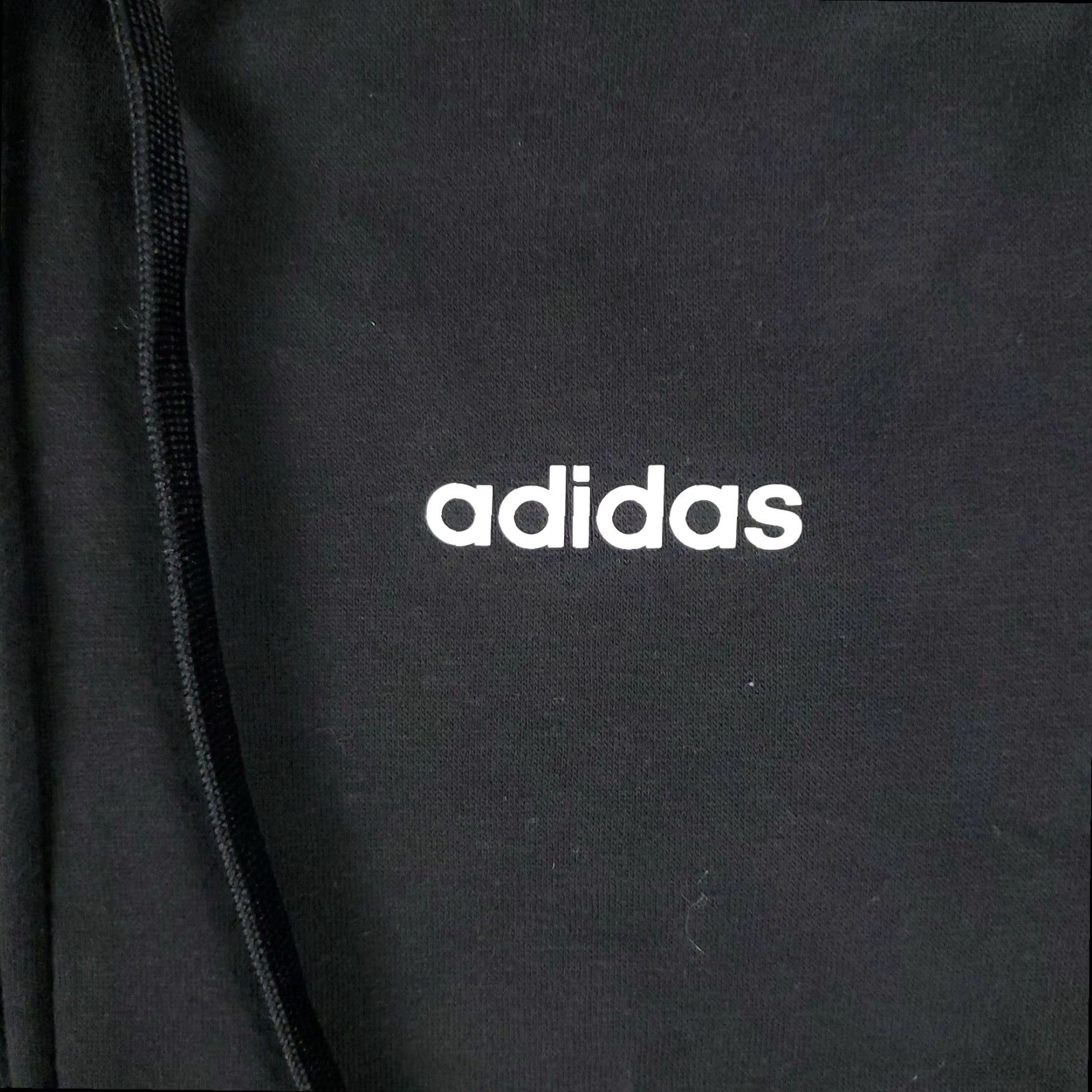 Adidas Adidas Full Zip Hoodie Sweater Women's Medium Black Cotton Blend Size M / US 6-8 / IT 42-44 - 2 Thumbnail