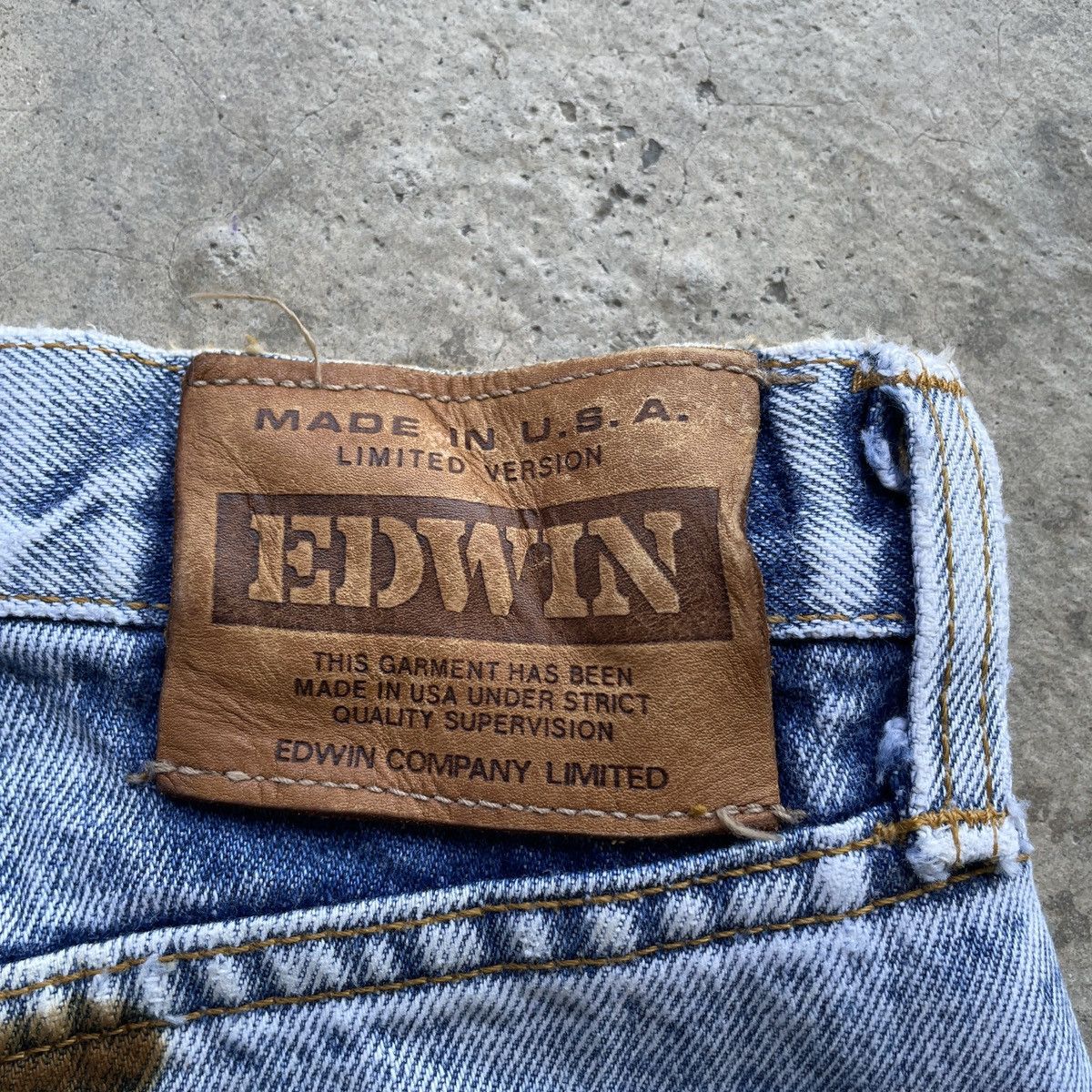 Edwin W32x28 Vintage Edwin USA Jeans Faded Denim Pants Size US 32 / EU 48 - 11 Thumbnail